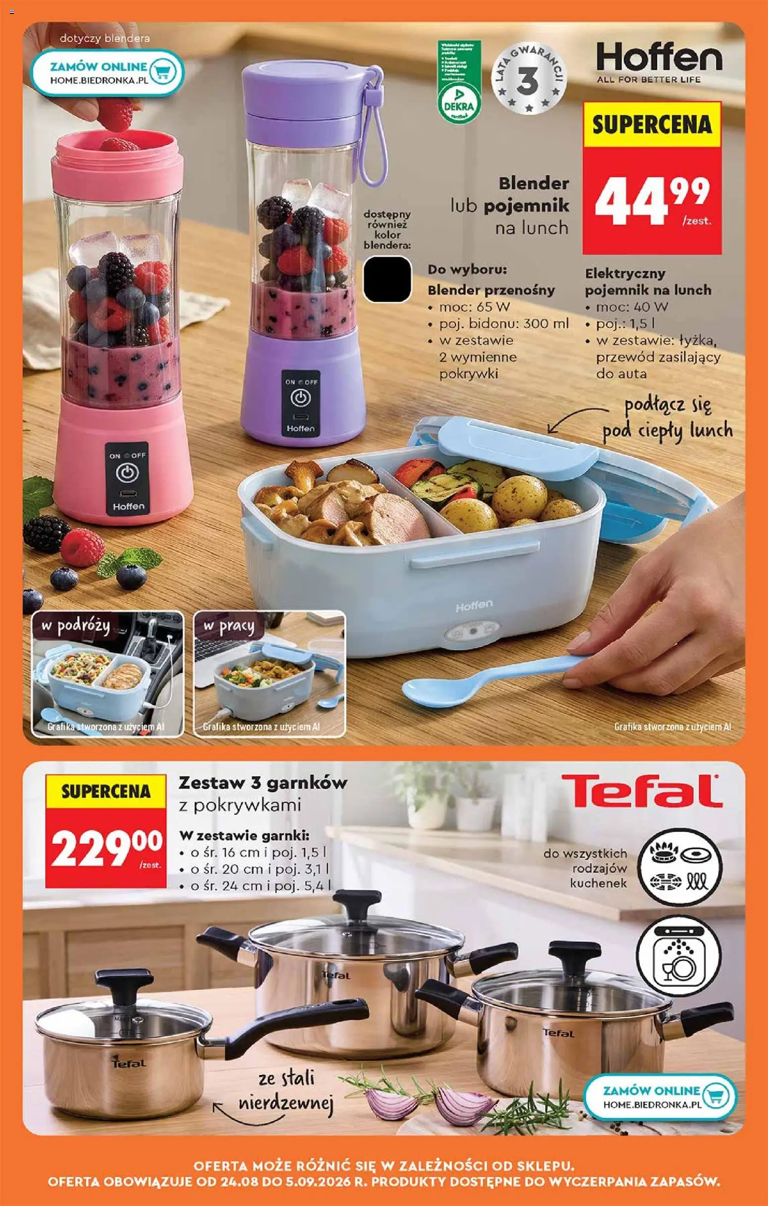 Biedronka Polsko leták od 24.08.2026 | Strana: 76 | Produkty: Tefal, Lunch