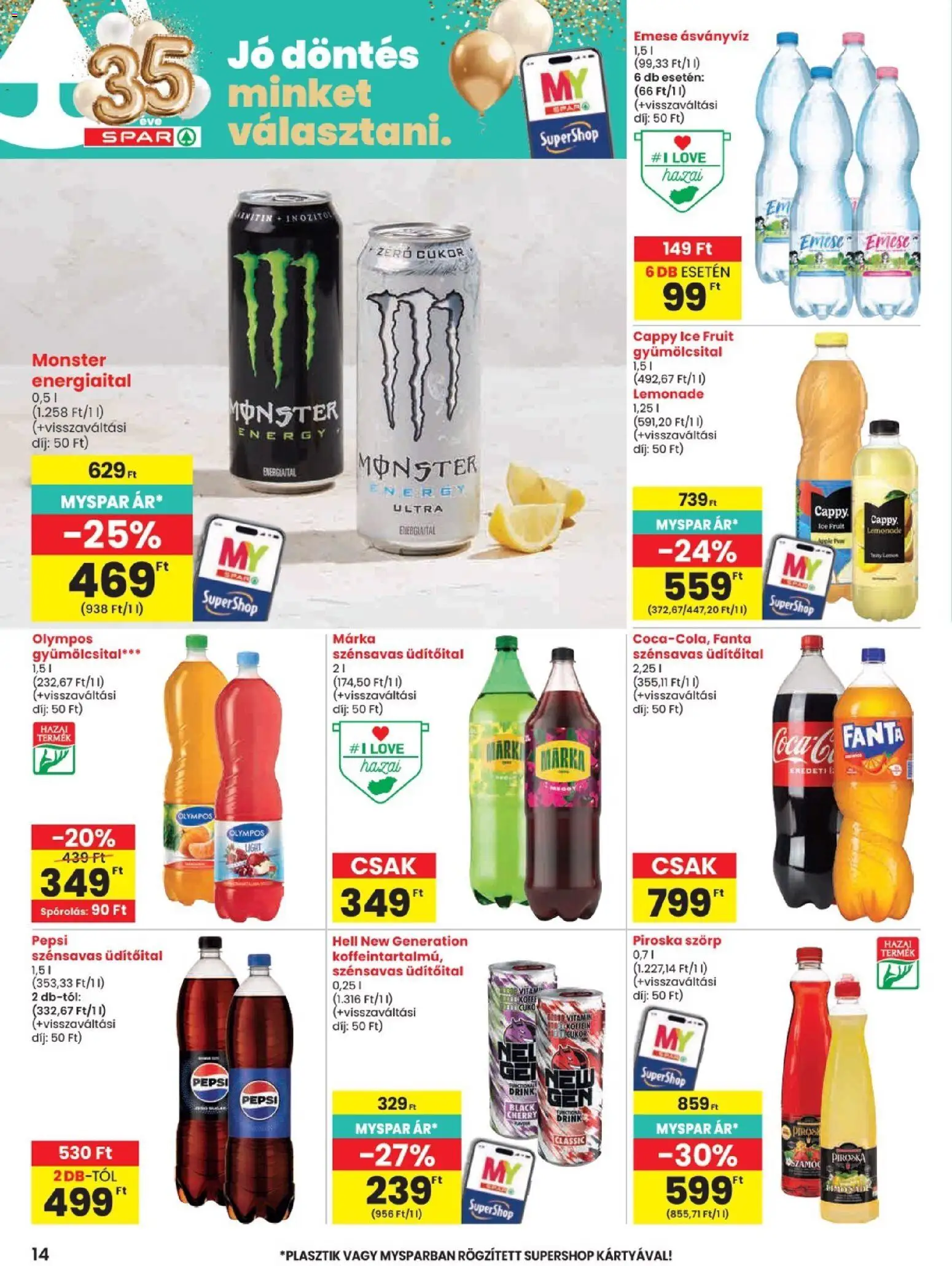 Spar akciós ujság - amely érvényes a következő dátumtól: 2026.10.29. | Oldal: 14