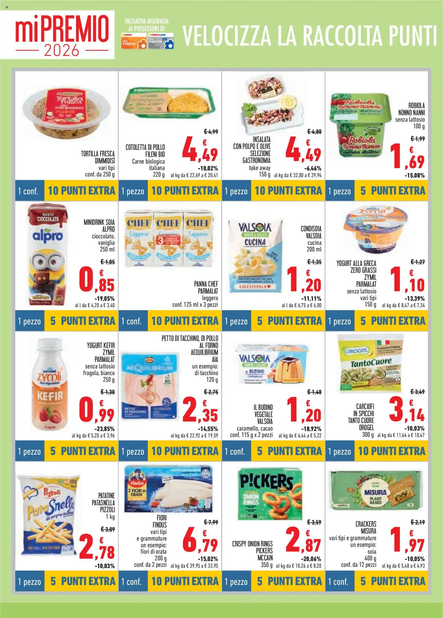 Volantino Conad del 23.04.2026 | Pagina: 6 | Prodotti: Pollo, Polpo, Olive, Budino