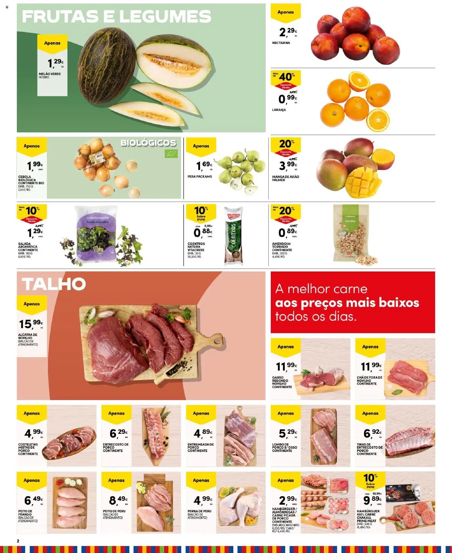 Continente Madeira │ válido de 14/07/2026 | Página: 2 | Produtos: Frango, Peru, Cebola, Salada