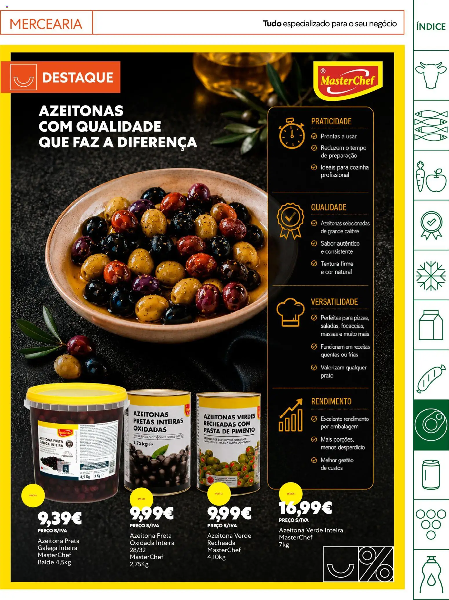 Recheio Horeca Madeira │ válido de 08/09/2026 | Página: 21 | Produtos: Azeitonas, Balde, Mercearia, Pimento