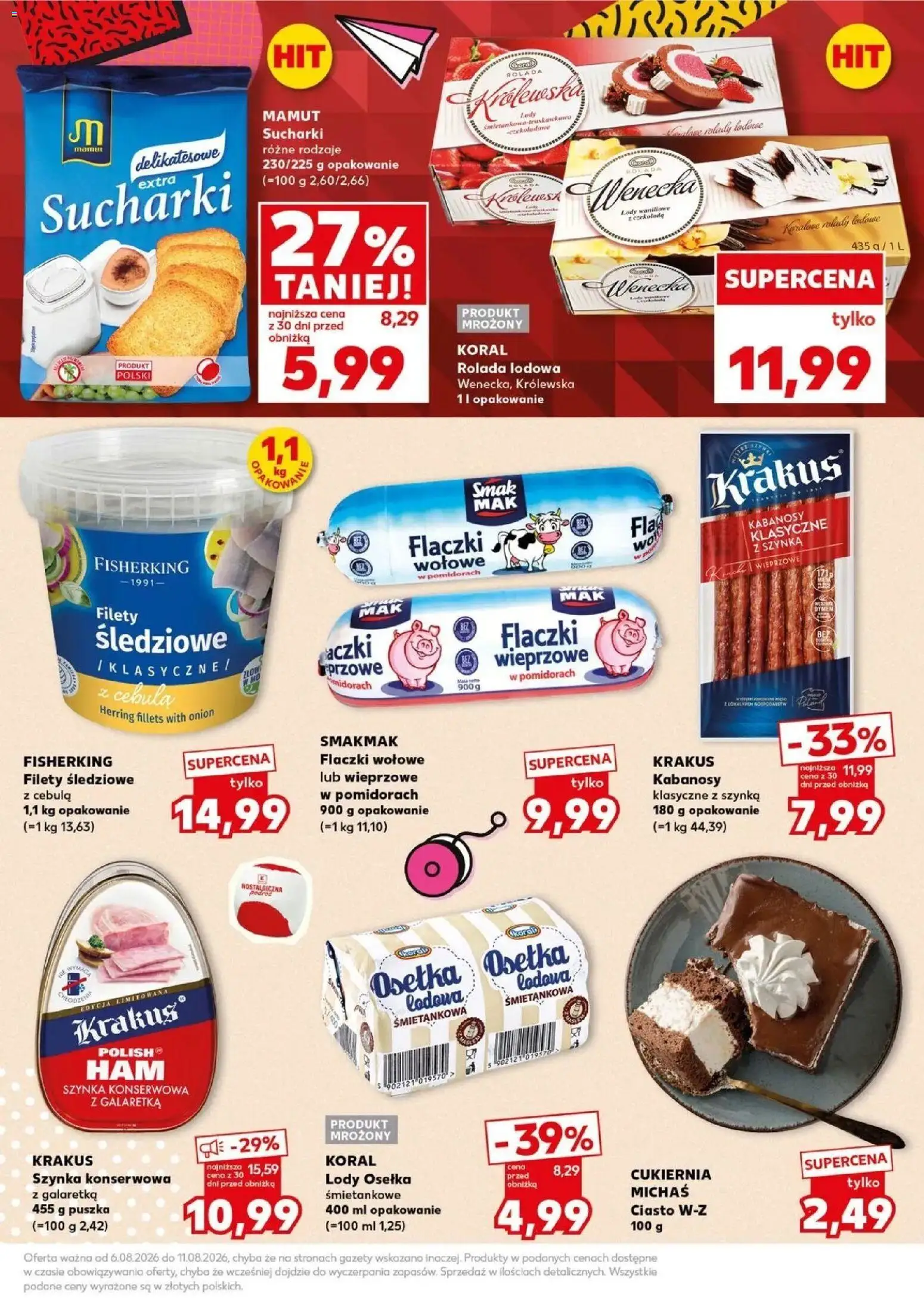 Kaufland gazetka - Super Sobota od 08.08.2026 | Strona: 15 | Produkty: Ciasto, Cebula, Szynka konserwowa, Szynka
