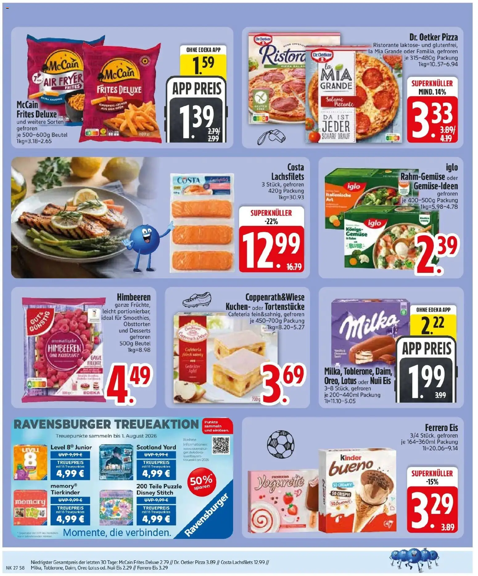 Edeka - EDEKA: Wochenangebote – gültig ab 28.06.2026 | Seite: 10 | Produkte: Himbeeren, Ristorante, Iglo, Kuchen