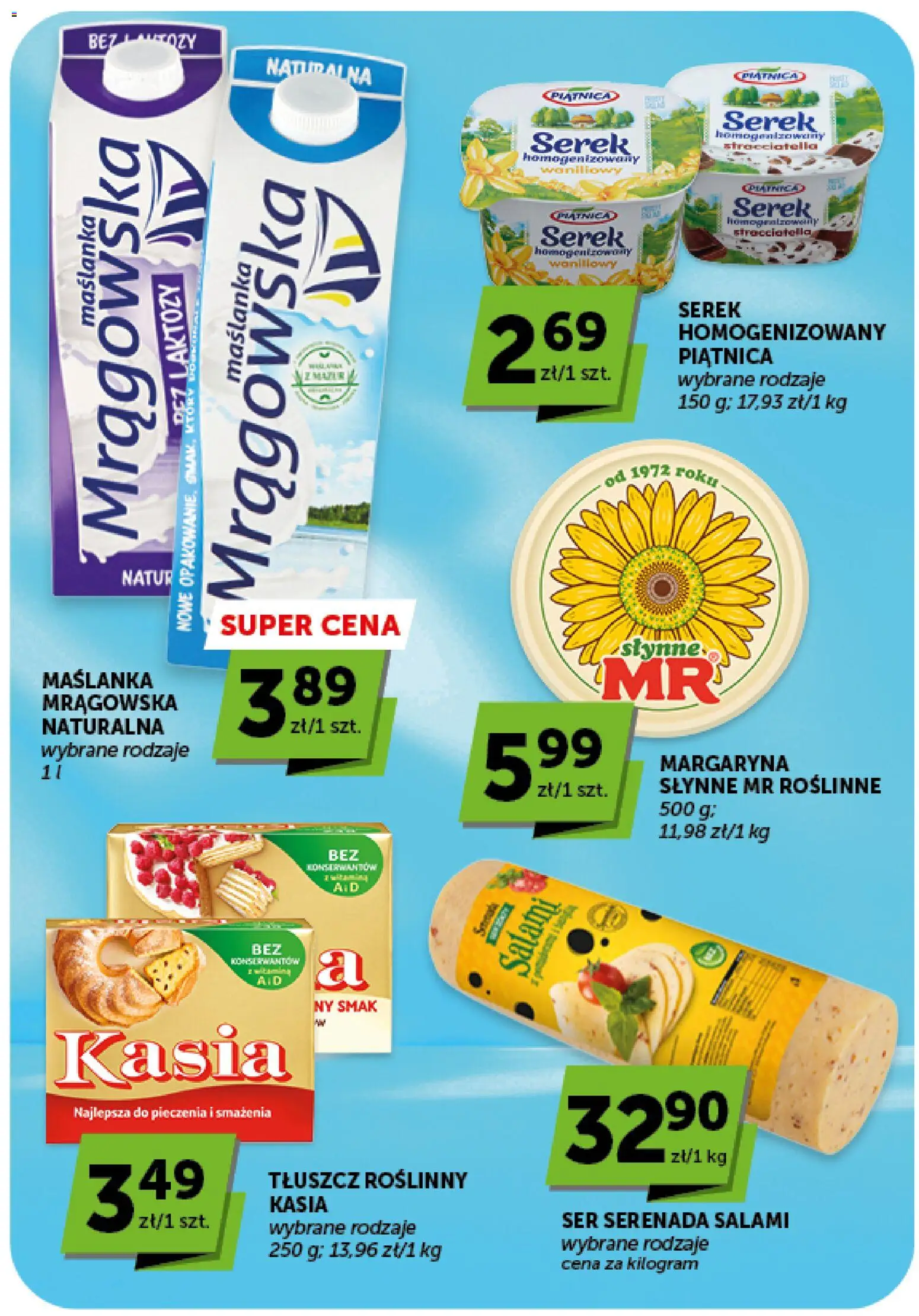 Groszek gazetka - Market od 16.07.2026 | Strona: 23 | Produkty: Serek homogenizowany, Maślanka, Serek, Ser