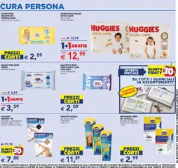 Anteprima del volantino Esselunga S volantino Cura e Bellezza valido a partire dal 10/09/2026 | Pagina: 16 | Prodotti: Pannolini, Scarpe, Collant, Basso