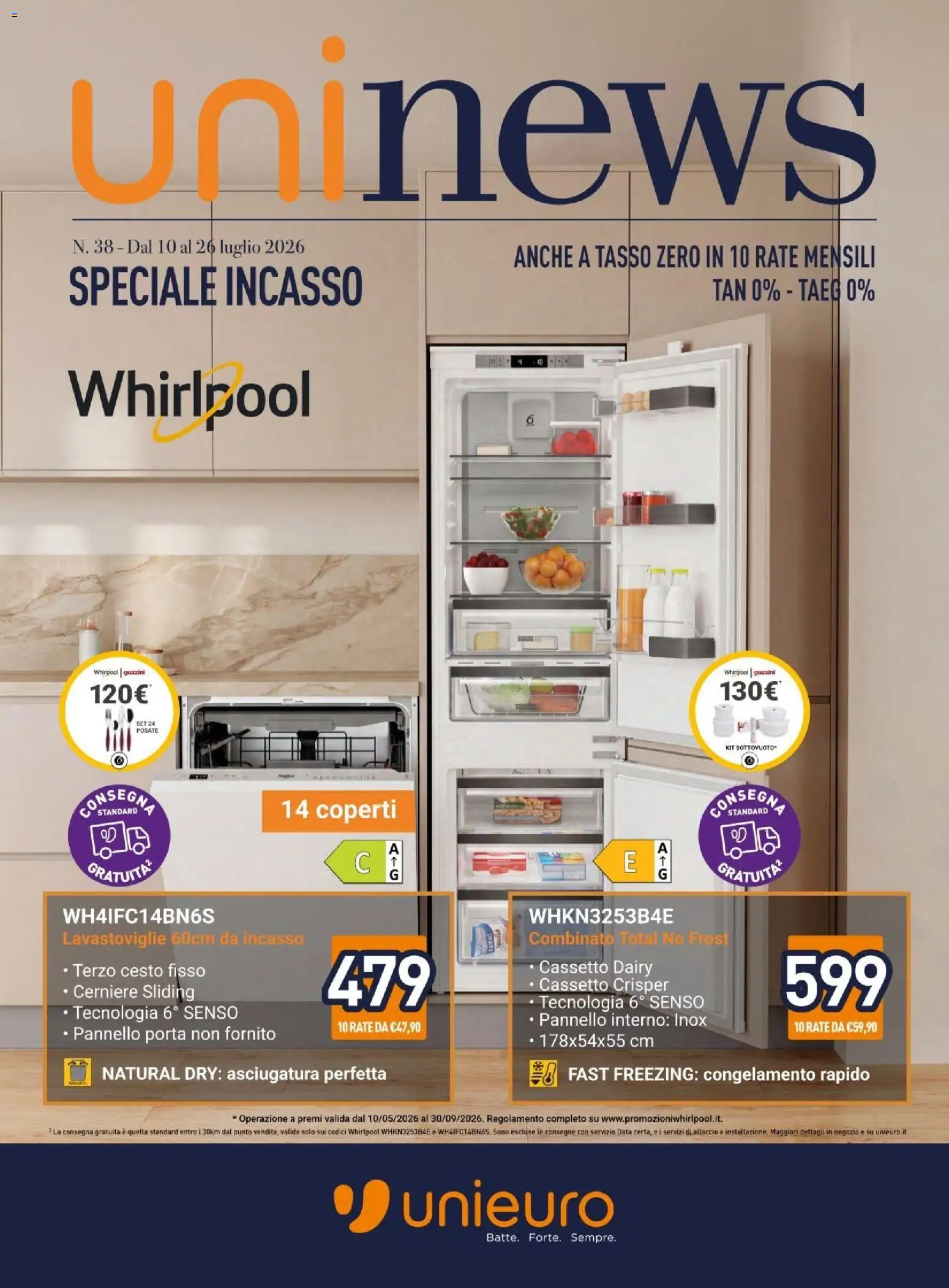 Unieuro volantino Incasso dal 10/05/2026 anteprima > nuovo offerte!⏳ catalogue cover