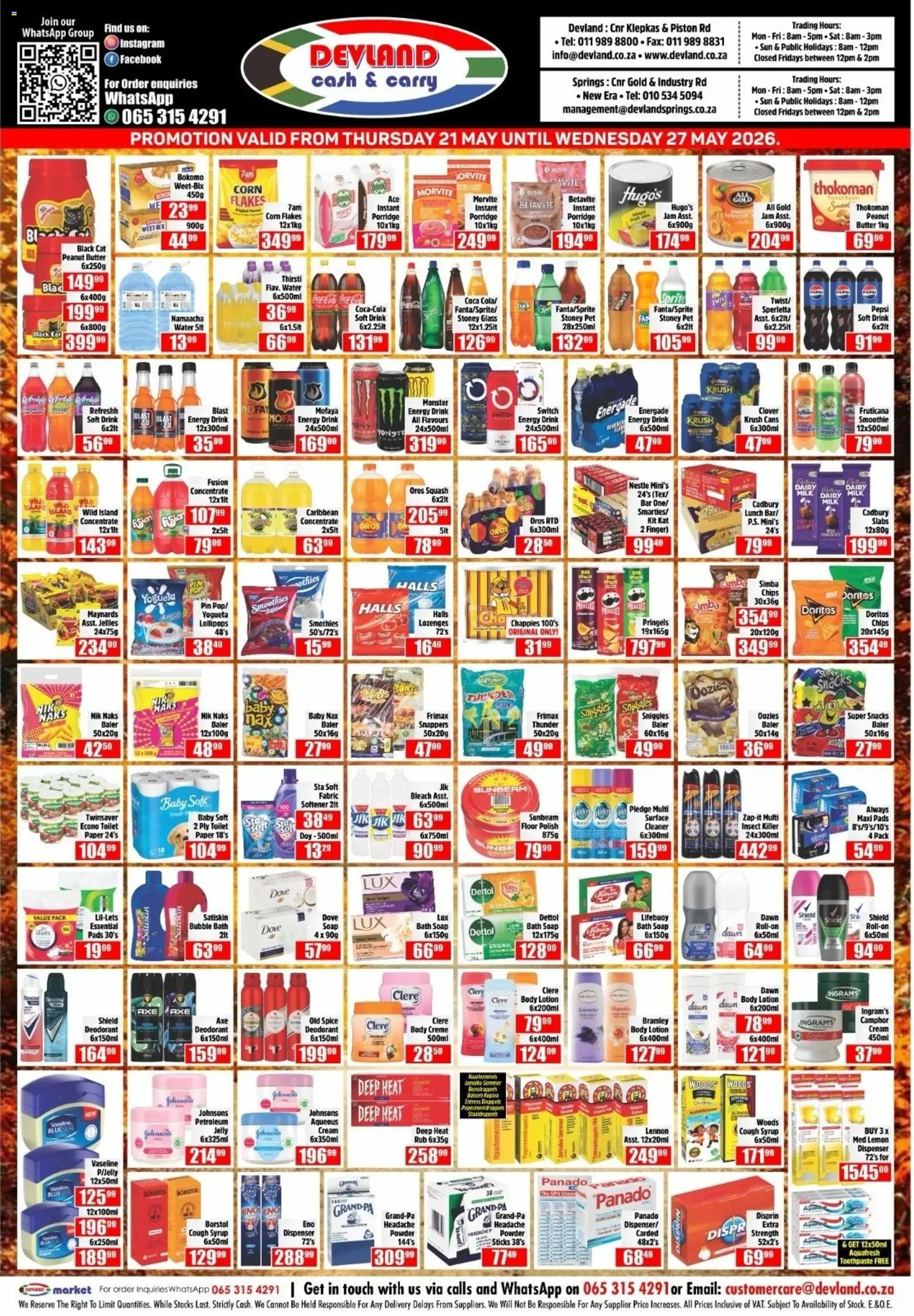 New Devland catalogue – valid from 21.05.2026 | Page: 2 | Products: Sprite, Lozenges, Flakes, Toilet paper
