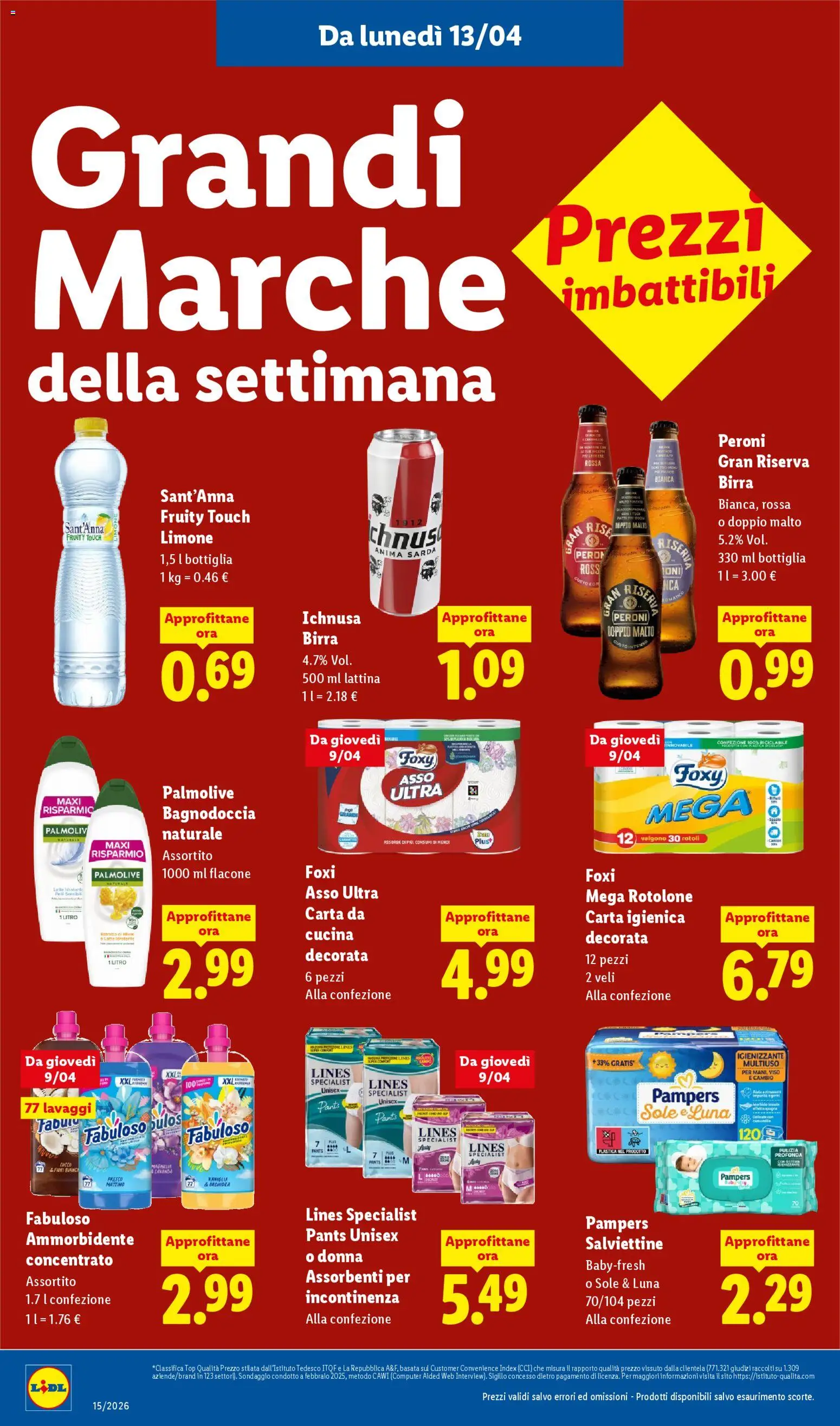 Volantino Lidl del 09.04.2026 | Pagina: 50 | Prodotti: Limone, Pampers, Computer, Orchidea