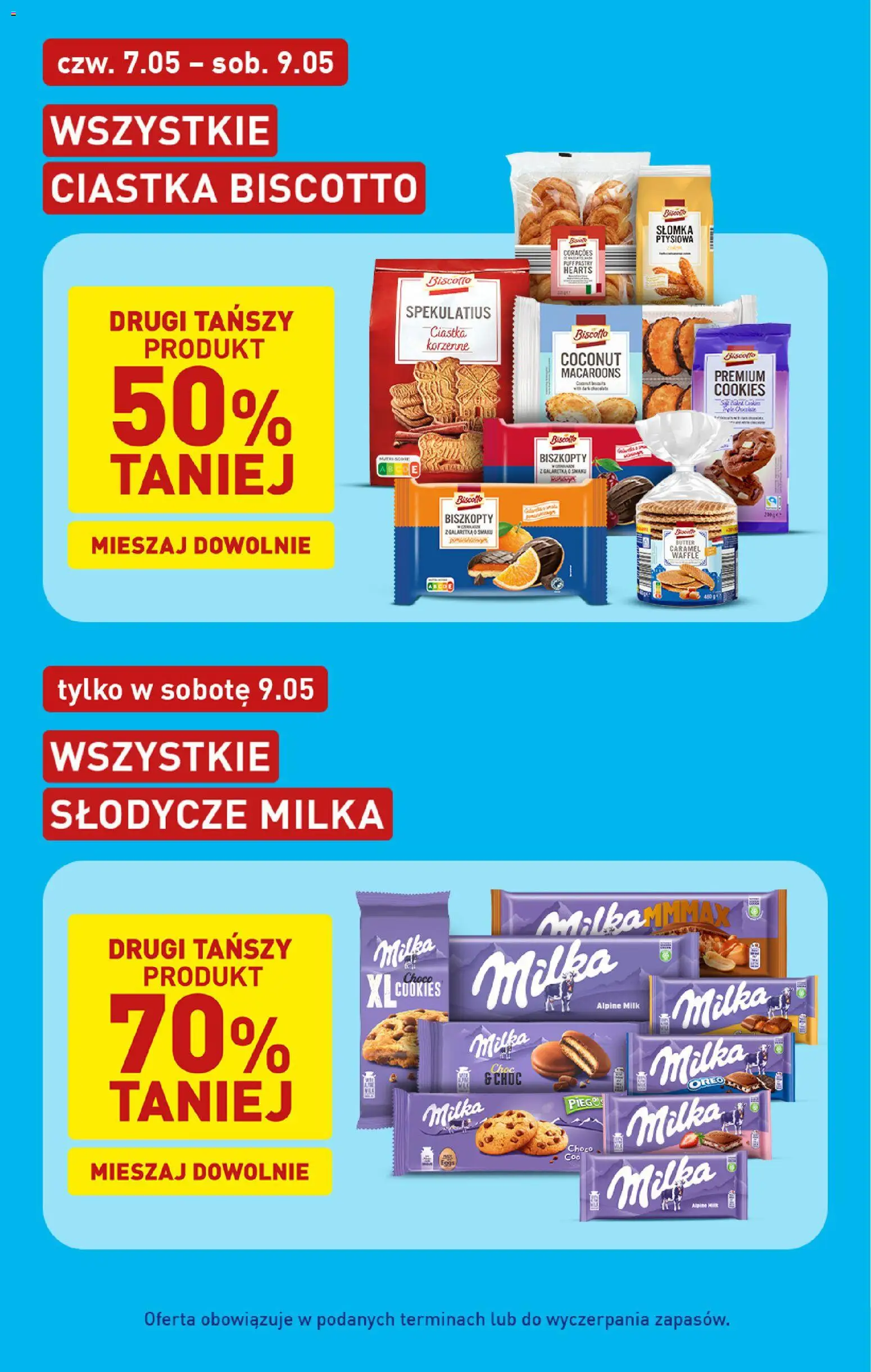 Aldi gazetka od 04.05.2026 | Strona: 34 | Produkty: Słodycze, Słomka ptysiowa, Milka, Ciastka