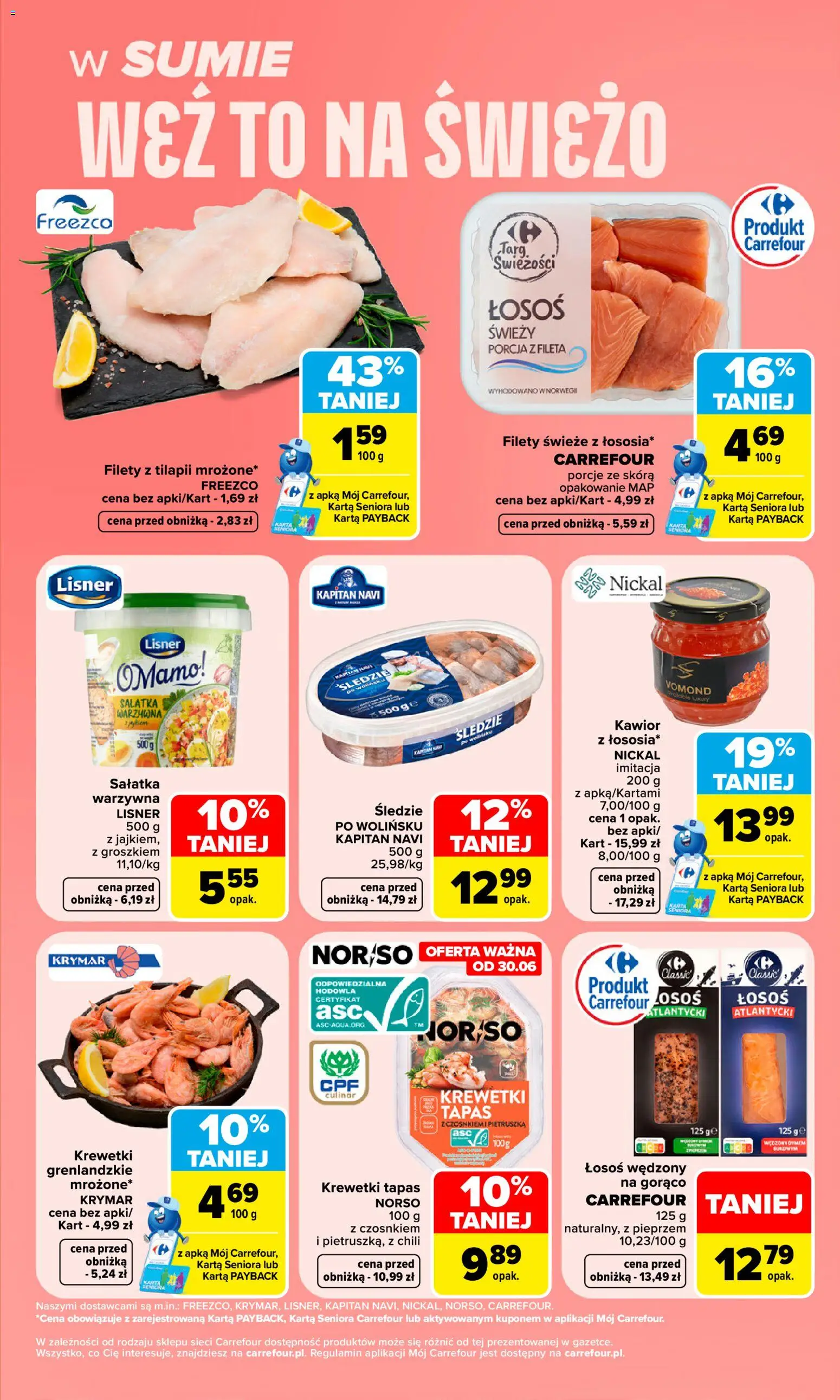 Carrefour gazetka - Weź to na świeżo od 29.06.2026 | Strona: 3 | Produkty: Chili, Krewetki, Sałatka, Kawior