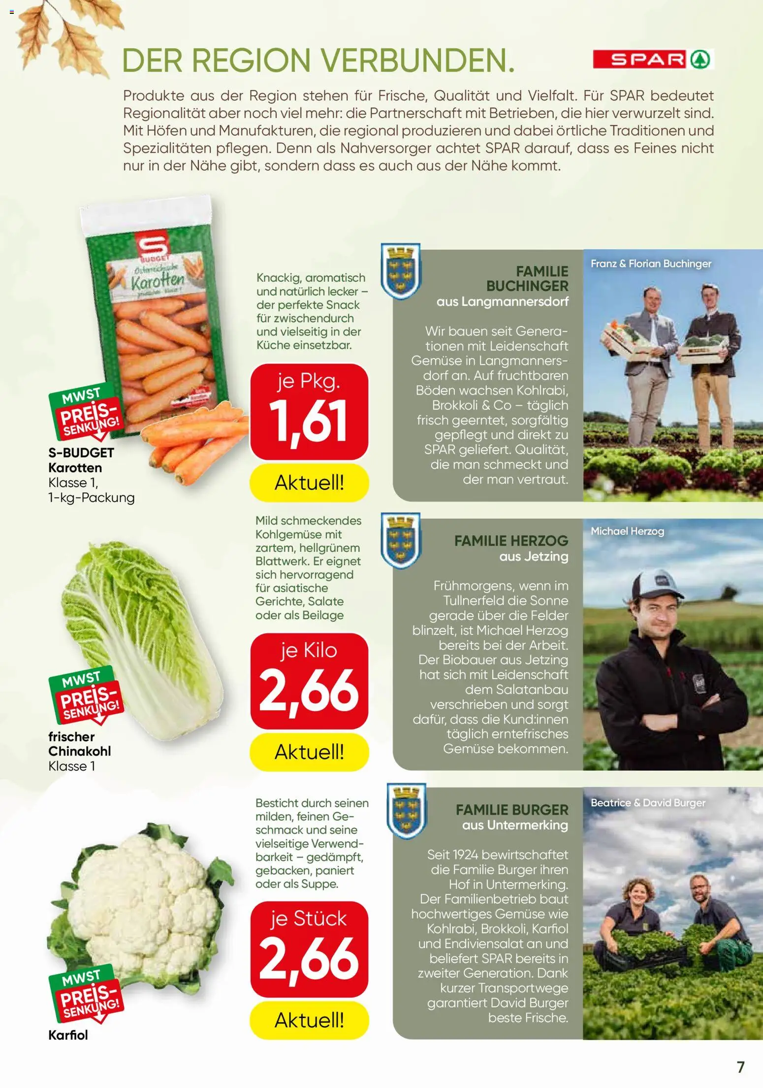 SPAR Gourmet Nahe liegendes bei gültig ab 08.10.2026 | Seite: 7 | Produkte: Burger, Gemüse, Chinakohl, Brokkoli