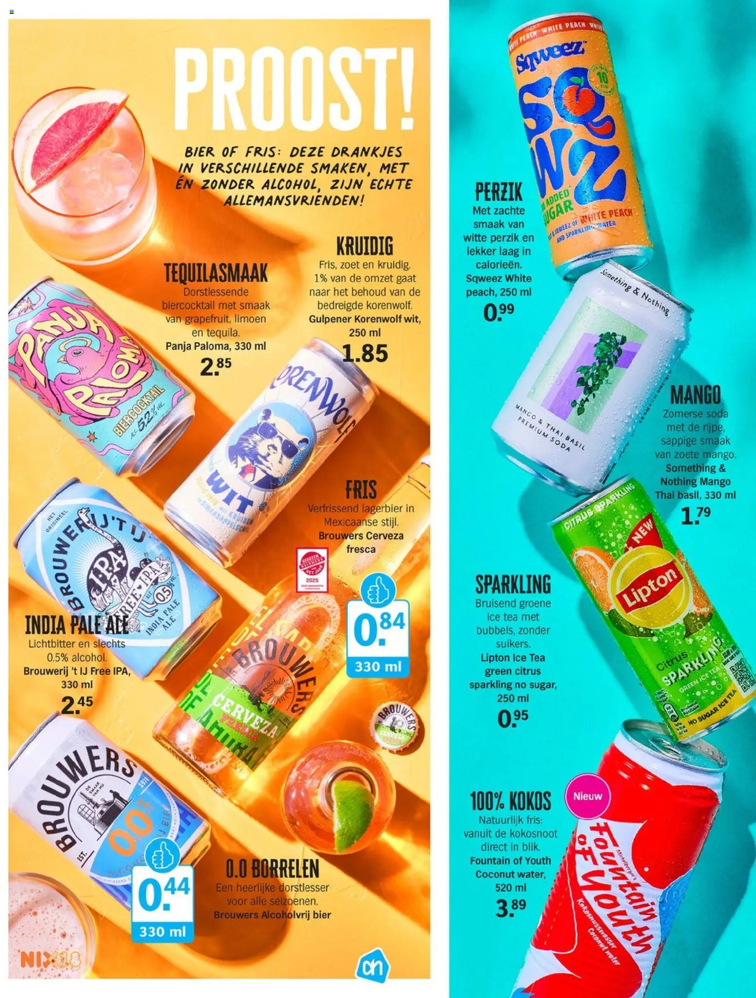 {H1} | Pagina: 39 | Producten: Limoen, Ice Tea, Water, Alcoholvrij bier