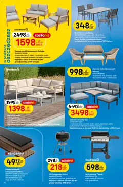 Pogląd oferty "Castorama gazetka" - ważna od 10.06.2026 | Strona: 16 | Produkty: Grill gazowy, Sofa, Fotel, Stół
