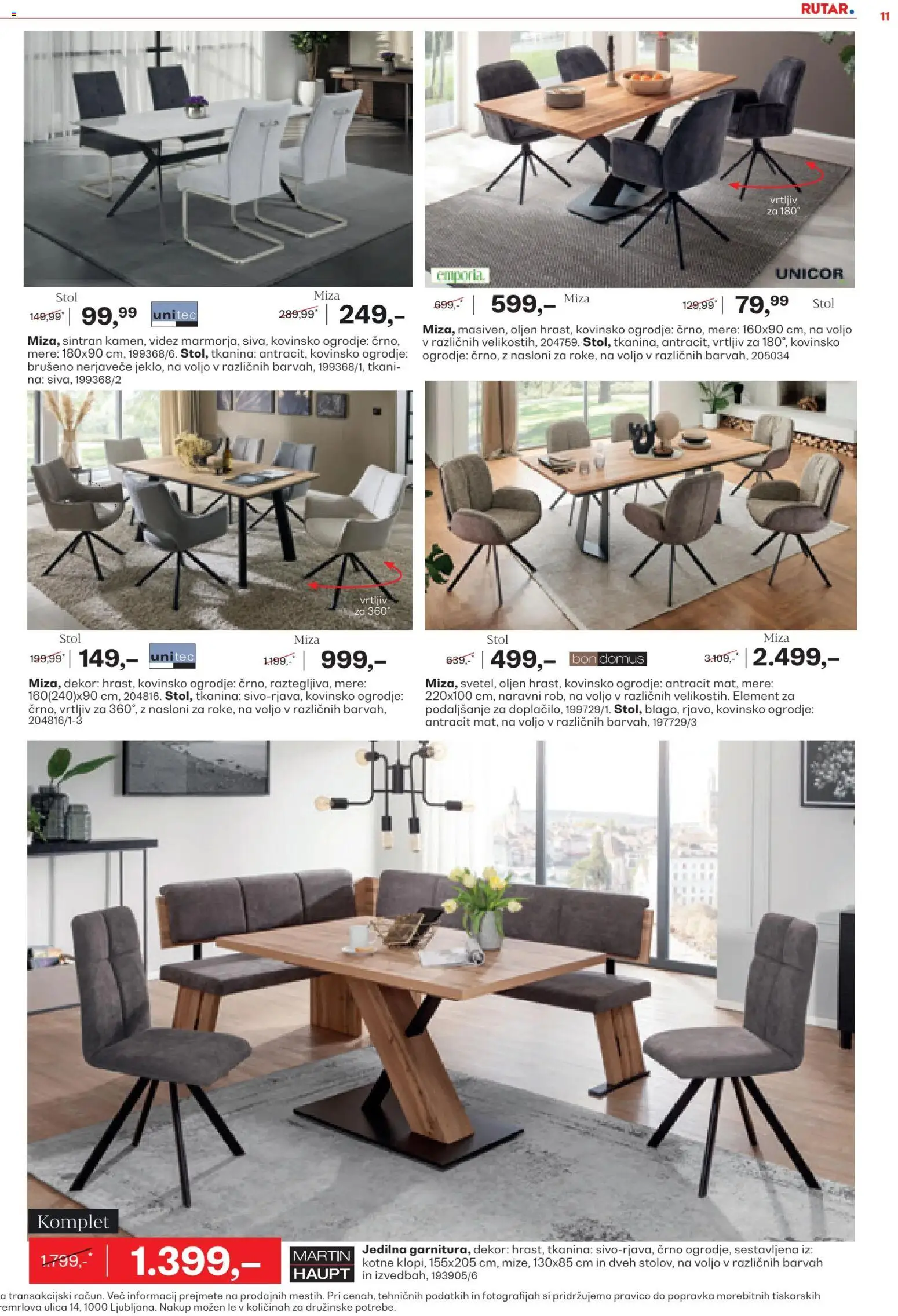 Novi Rutar katalog ponudbe – veljaven od 13.05.2026 | Stran: 11