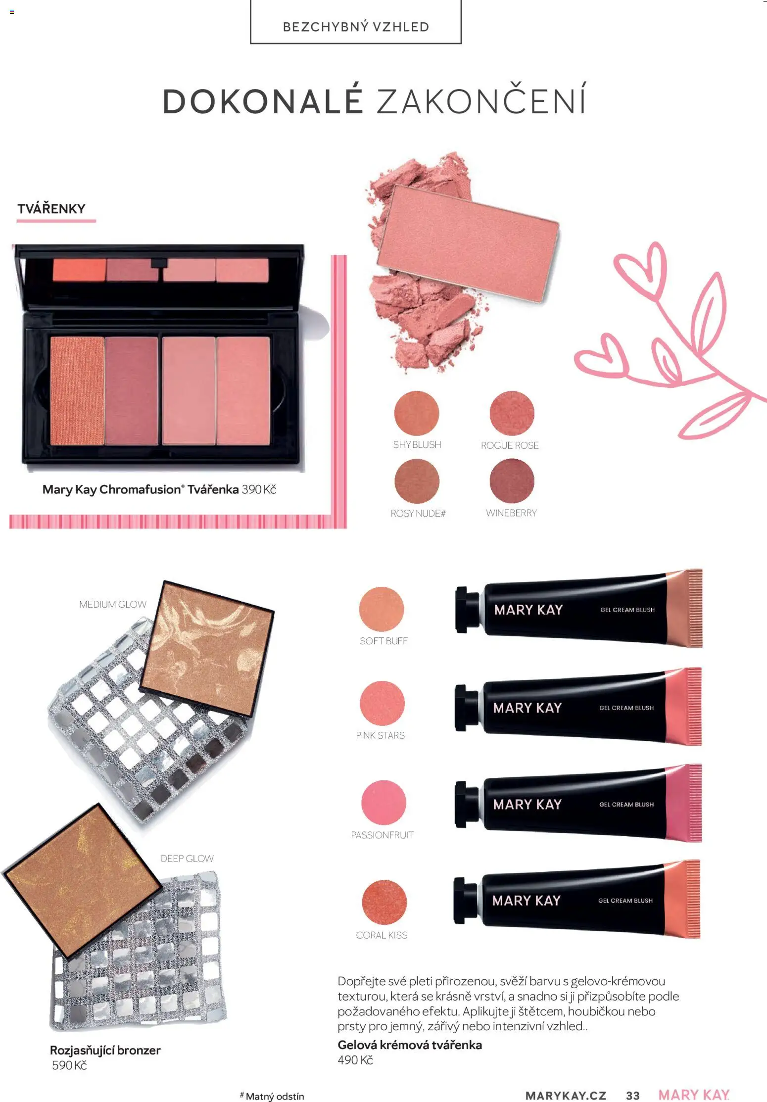 Mary Kay kniha o kráse od 01.04.2026 | Strana: 33 | Produkty: Bronzer, Tvářenka