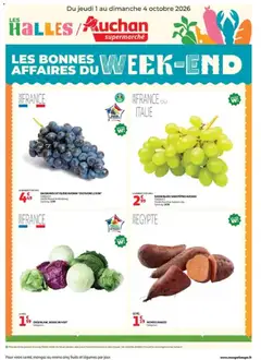 Auchan - Prévisualisation de Auchan les bons plans du week-end dans votre super valide à partir de 01/10/2026
