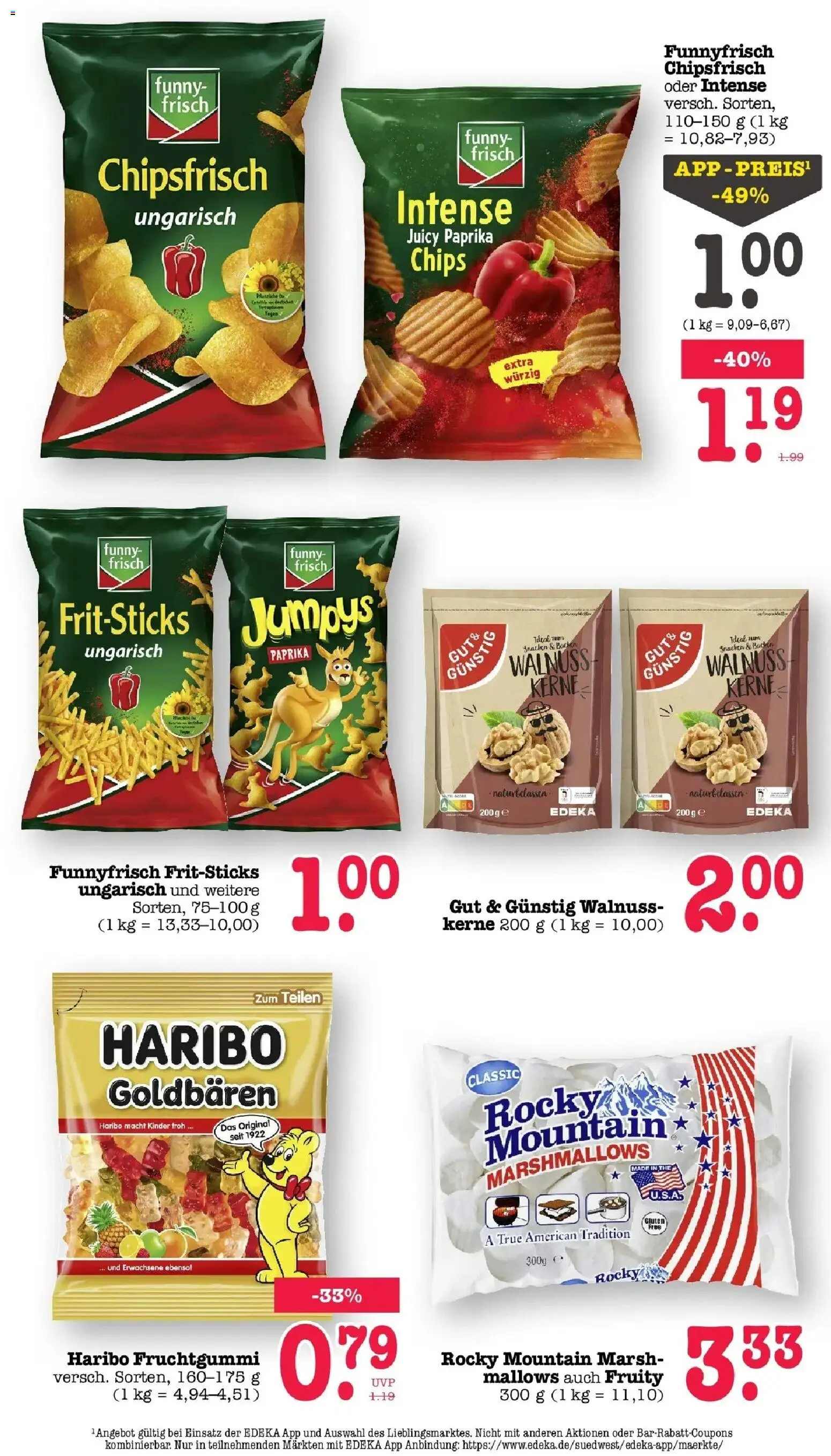 Edeka Prospekt Offenbach (ab 24.08.2026) » Angebote Online | Seite: 35 | Produkte: Haribo, Funny frisch, Paprika, Chips