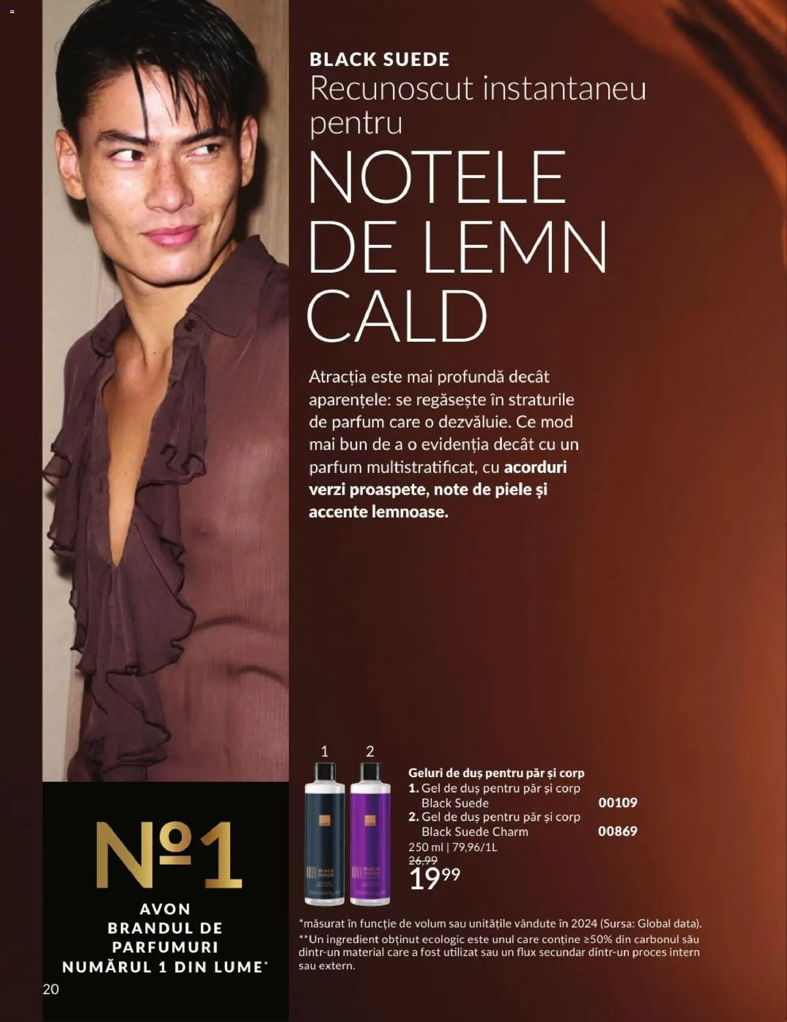 Noul catalog Avon – valabil de la 01.09.2026 | Pagină: 20 | Produse: Duș, Parfum, Gel de duș, Black
