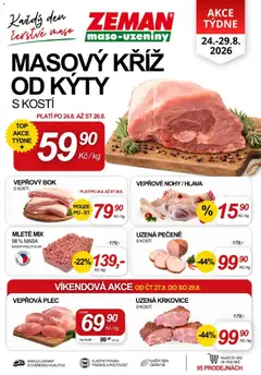 Náhled letáku Prodejny Zeman leták od 24.08.2026