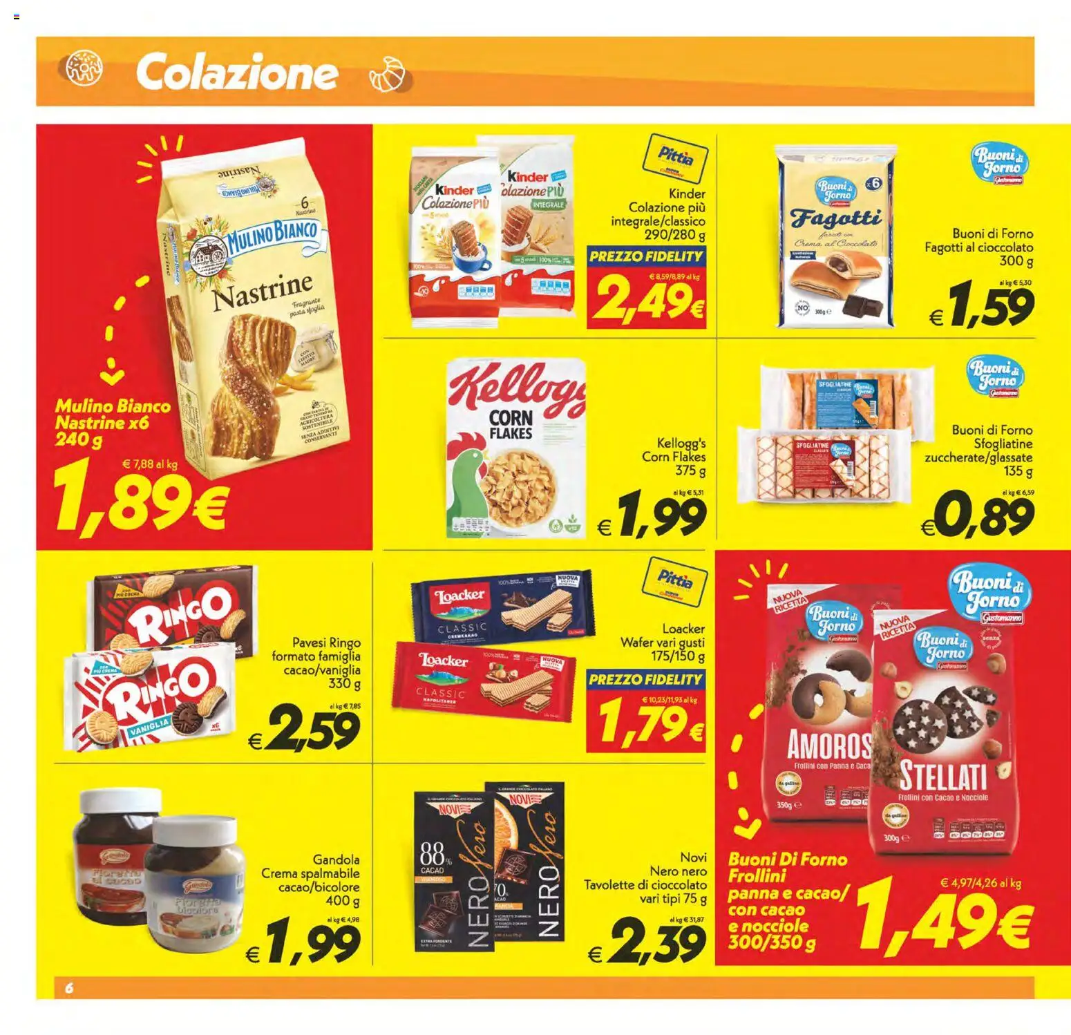Volantino SuperConveniente del 13/10/2026 | Pagina: 6 | Prodotti: Cioccolato, Panna, Pasta, Nocciole