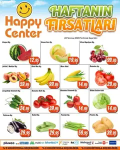 22 Temmuz 2026 tarihinden itibaren geçerli olan Happy Center kataloğu önizlemesi