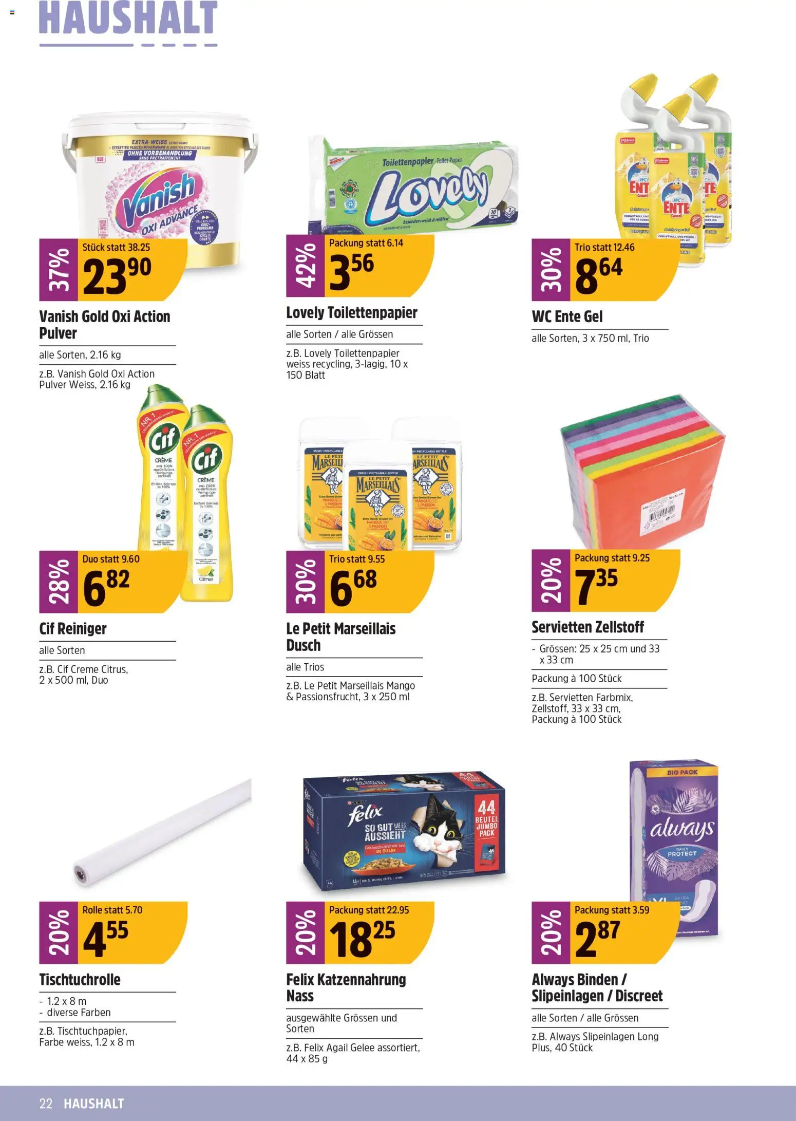 TopCC aktionen – gültig ab 27.07.2026 | Seite: 22 | Produkte: Pulver, Mango, Creme, Toilettenpapier