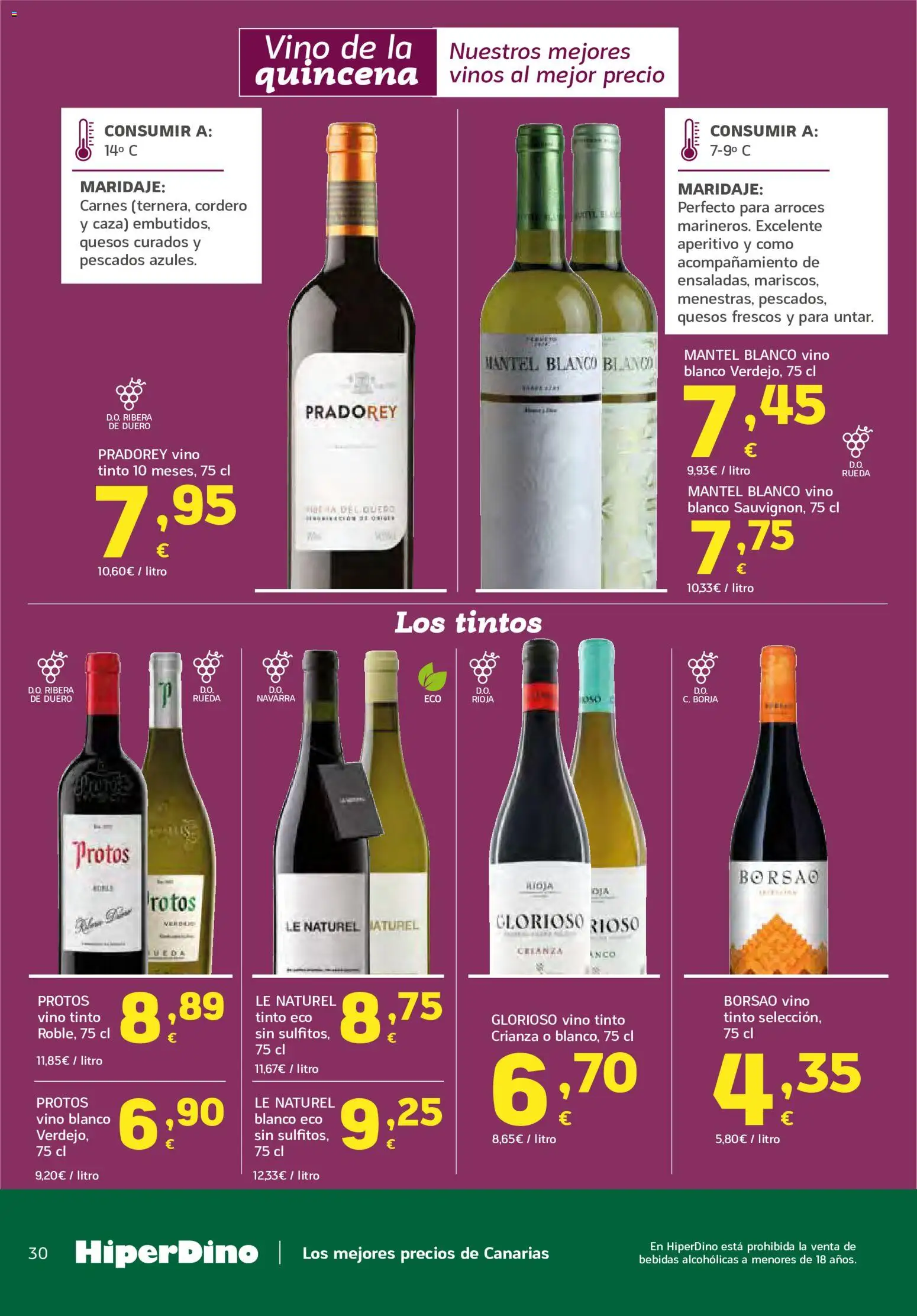 HiperDino folleto │ válido desde el 21/07/2026 | Página: 30 | Productos: Mantel, Vino, Φίλτρο καφέ