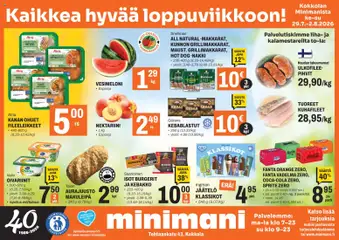 Minimani-mainoslehti voimassa 29/07/2026 alkaen