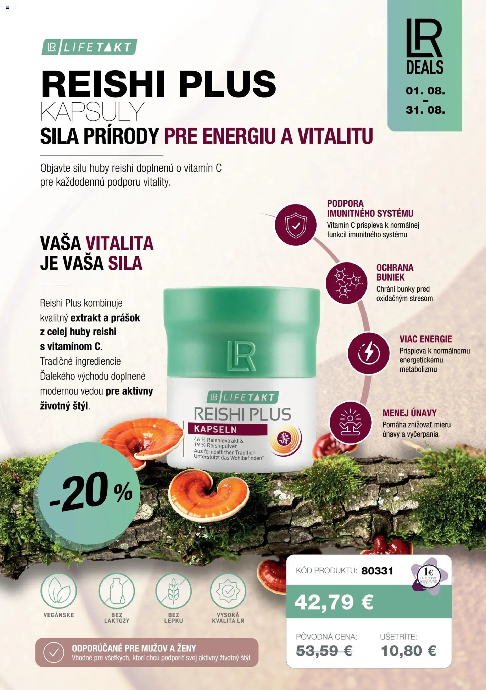 Nové LR akcie – leták je platný od 15.08.2026 | Strana: 11 | Produkty: Huby