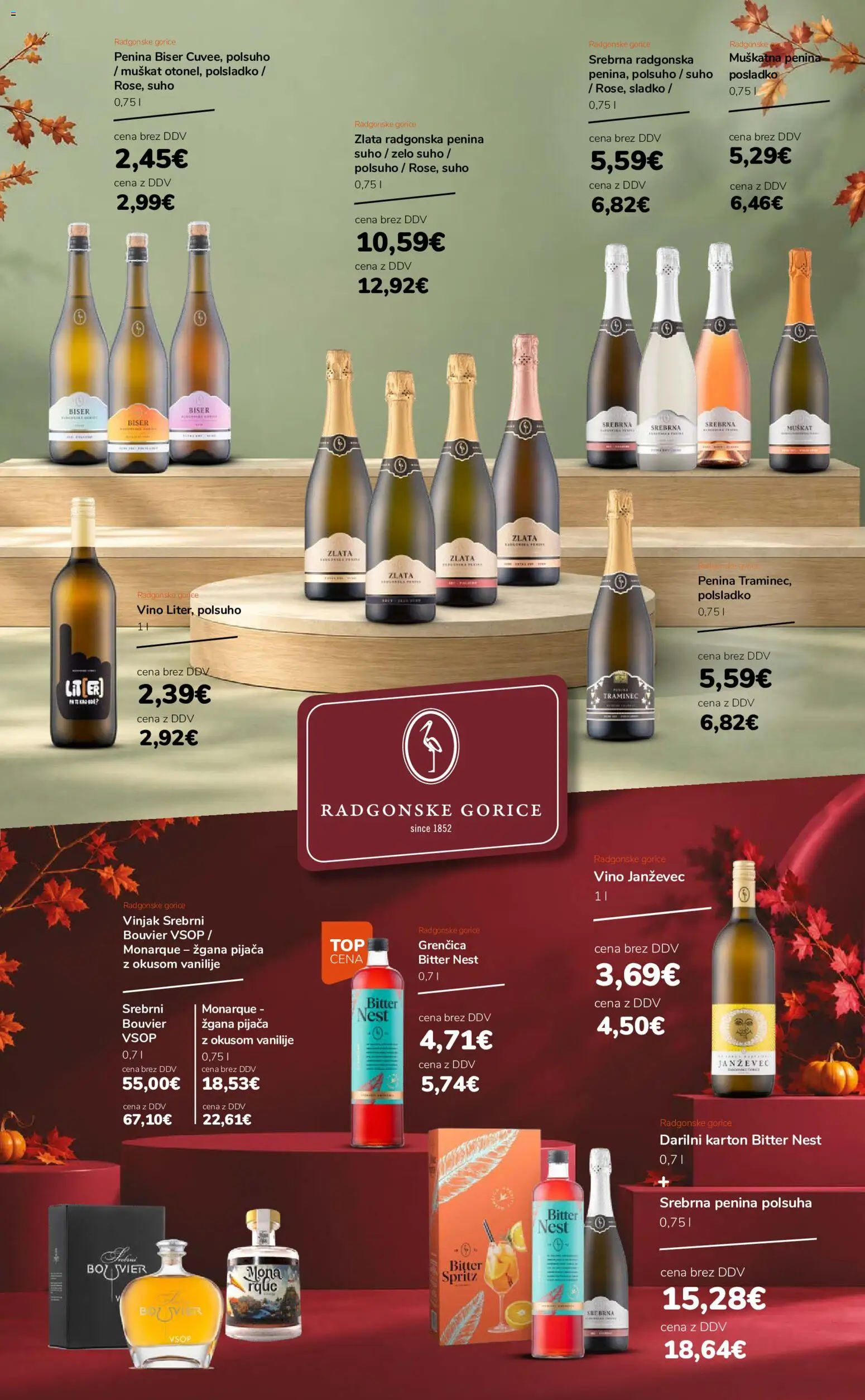 Novi Ahac katalog ponudbe – veljaven od 01.09.2026 | Stran: 7 | Izdelki: Penina, Vino