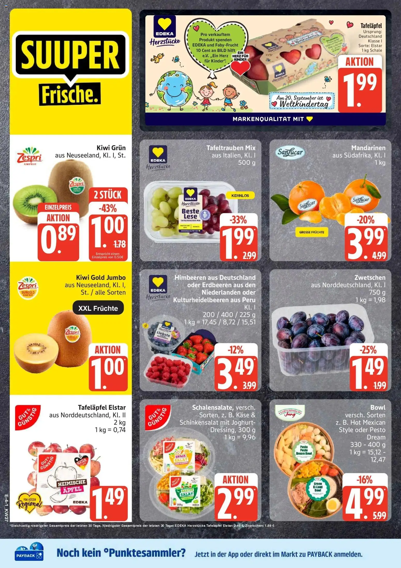 Edeka Prospekt Ratzeburg (ab 07.09.2026) » Angebote Online | Seite: 4 | Produkte: Joghurt, Äpfel, Erdbeeren, Salat