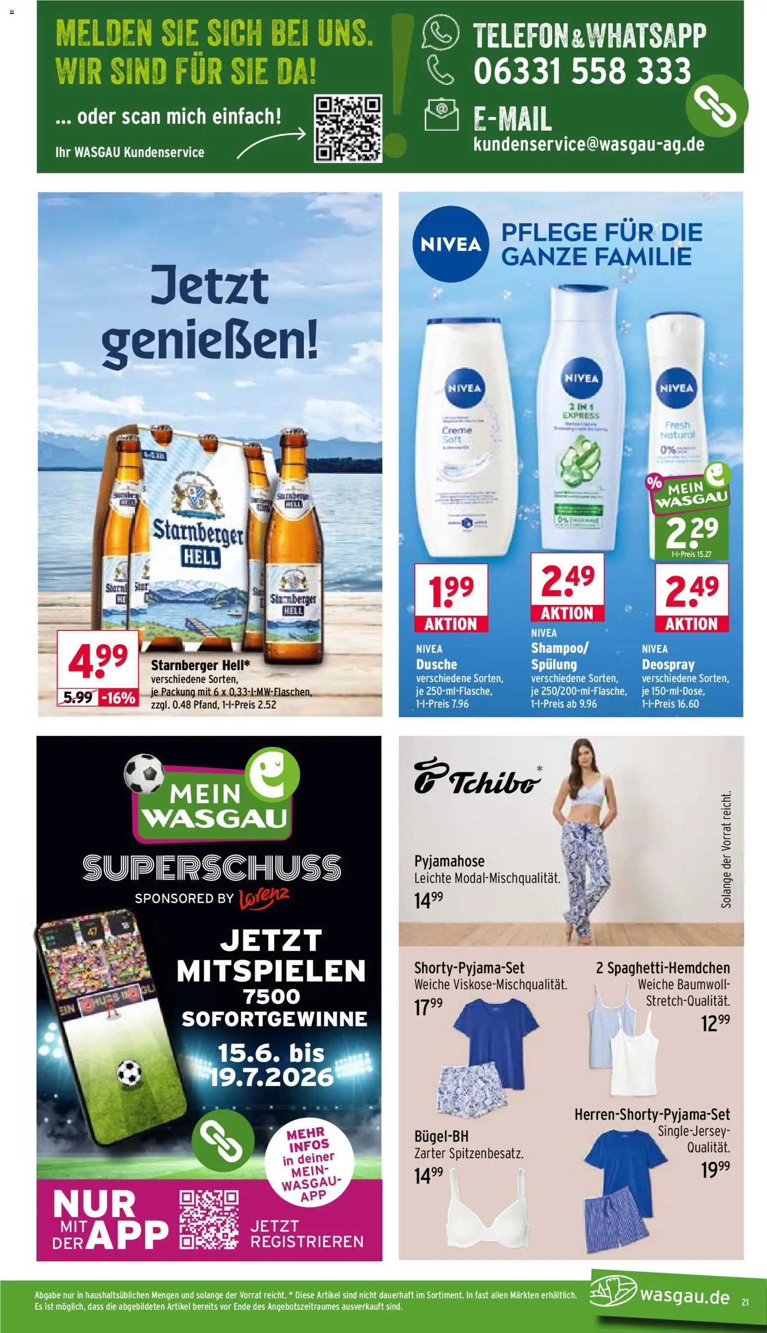 Wasgau Prospekt | 06.07.2026 | Wie erhält man einen begrenzten Rabatt? | Deutschland