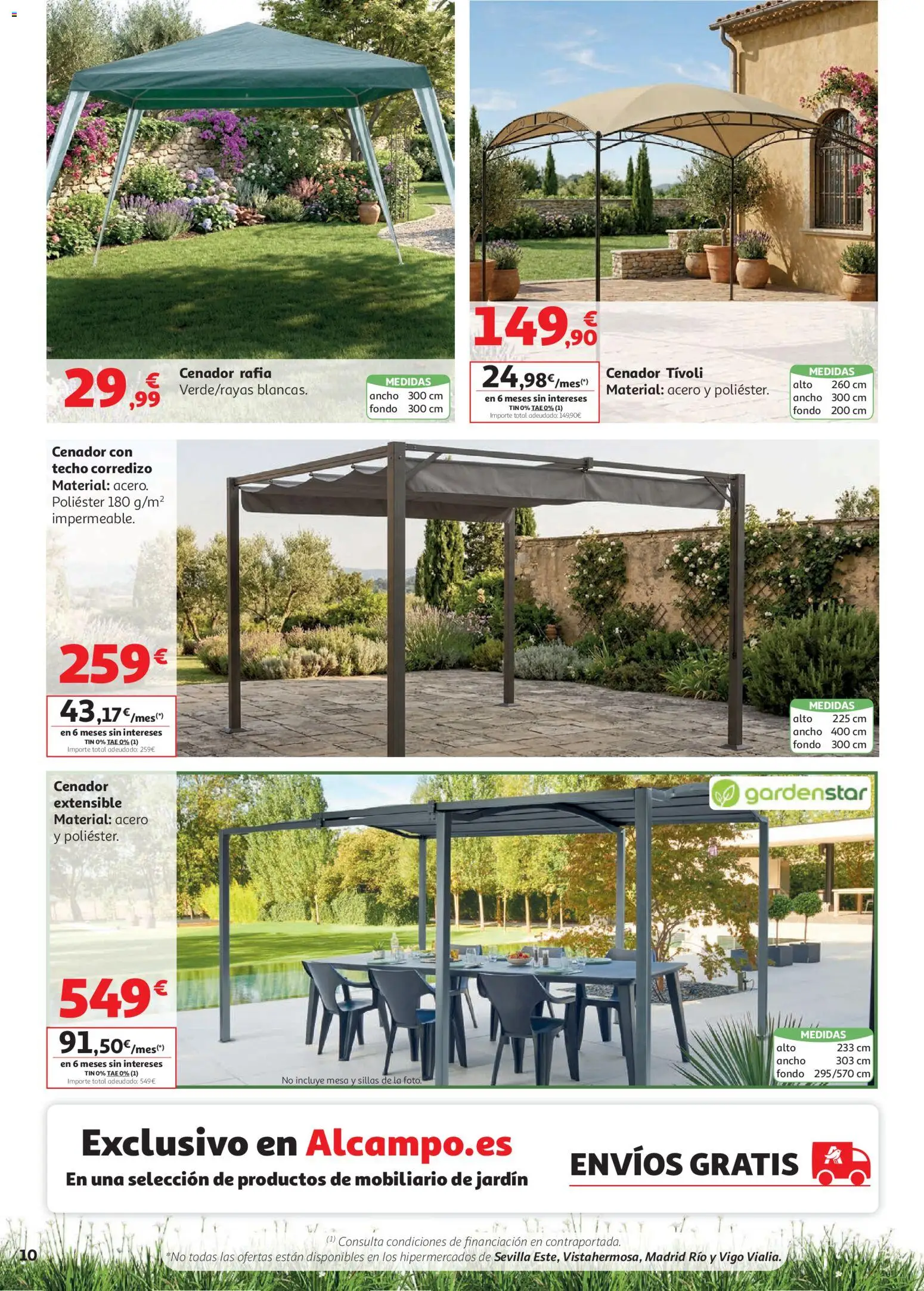 Alcampo Aire Libre │ válido desde el 05.05.2026 | Página: 10 | Productos: Mesa
