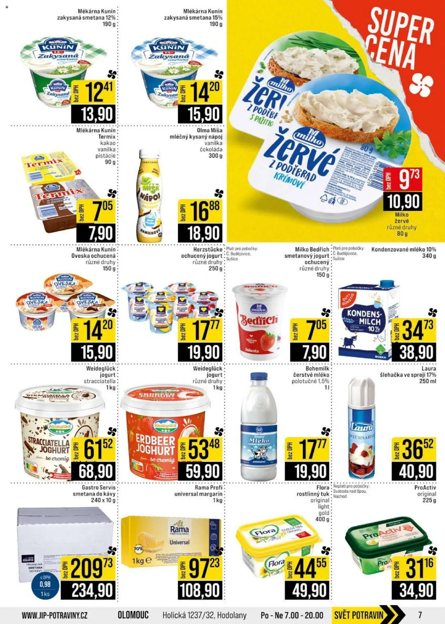 Jip leták - Cash & Carry od 15.07.2026 | Strana: 7 | Produkty: Pistácie, Šlehačka, Flora, Margarín