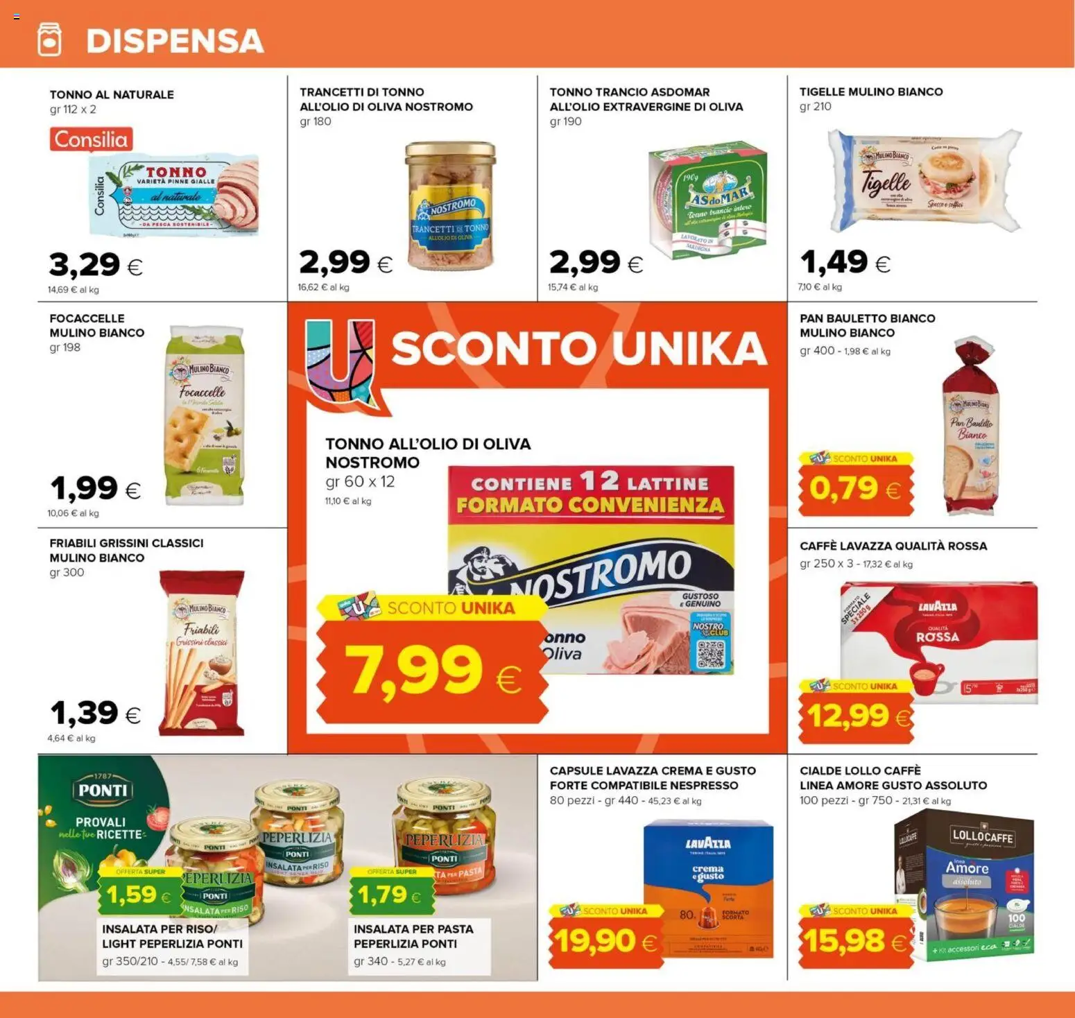 Volantino Oasi del 02/07/2026 | Pagina: 18 | Prodotti: Crema, Caffè, Pasta, Pinne