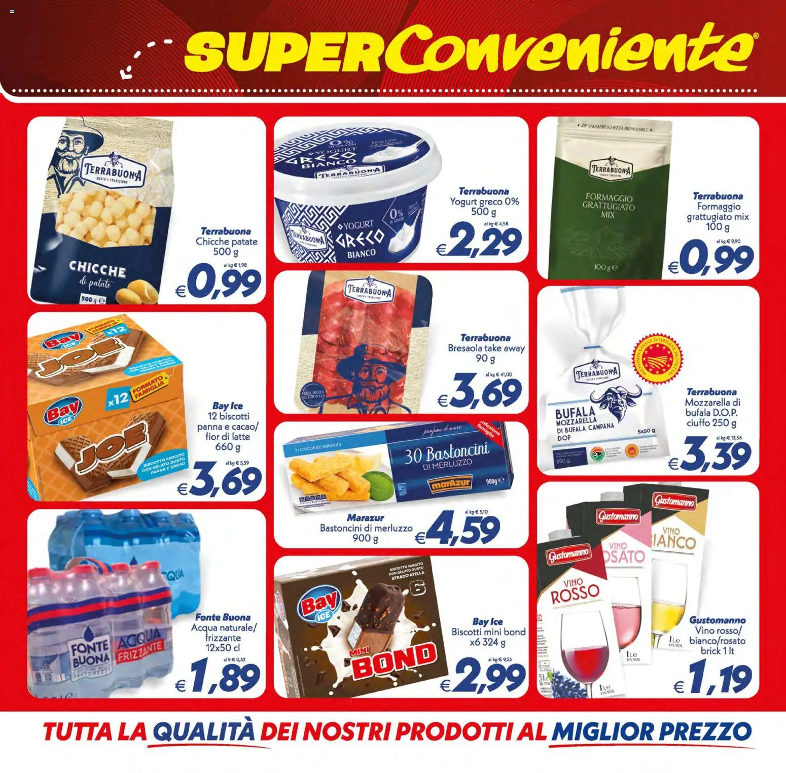 Volantino SuperConveniente del 21/08/2026 | Pagina: 46 | Prodotti: Yogurt greco, Latte, Cacao, Profumo