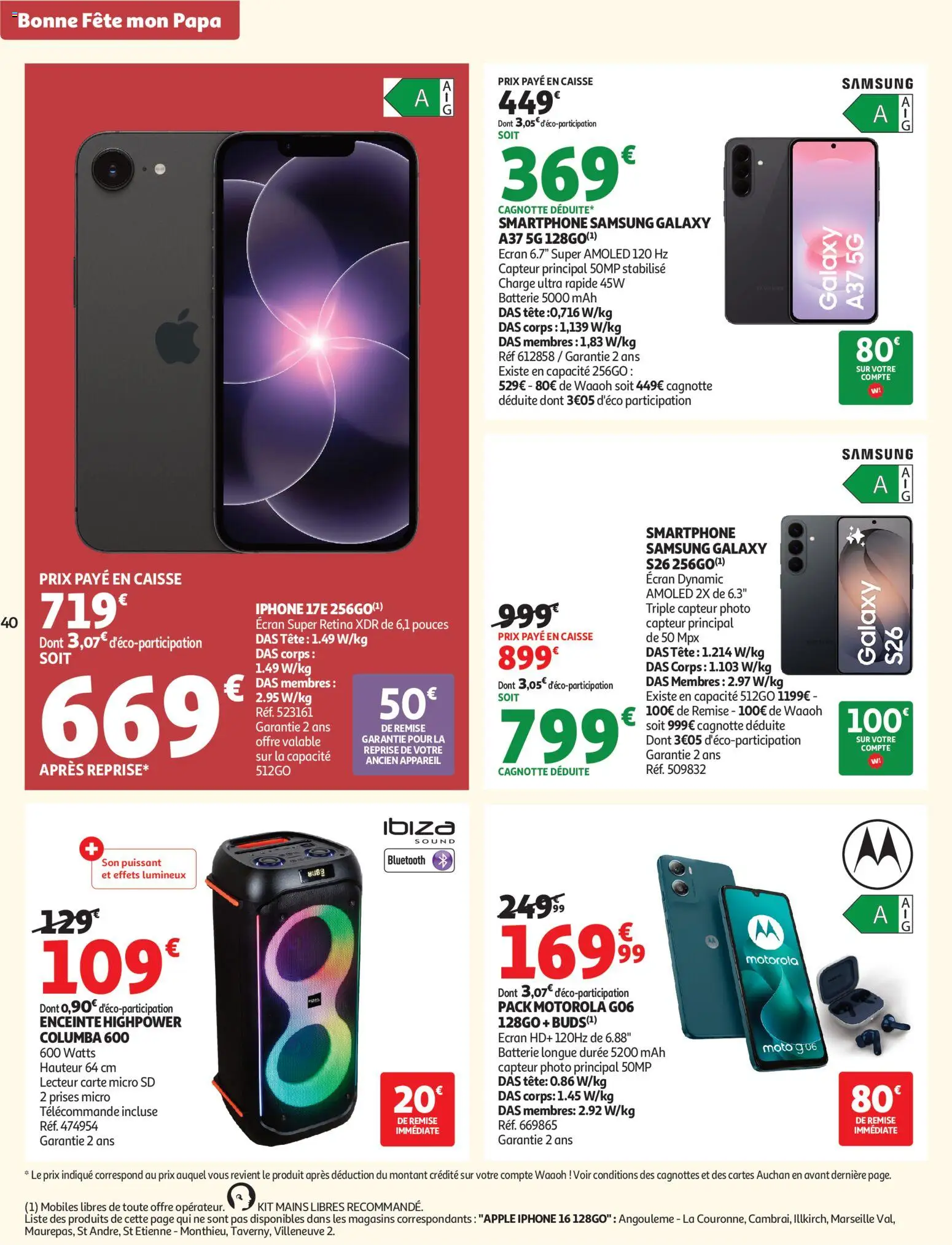 {H1} | Page: 44 | Produits: Smartphone, Apple Iphone, Prises, Télécommande