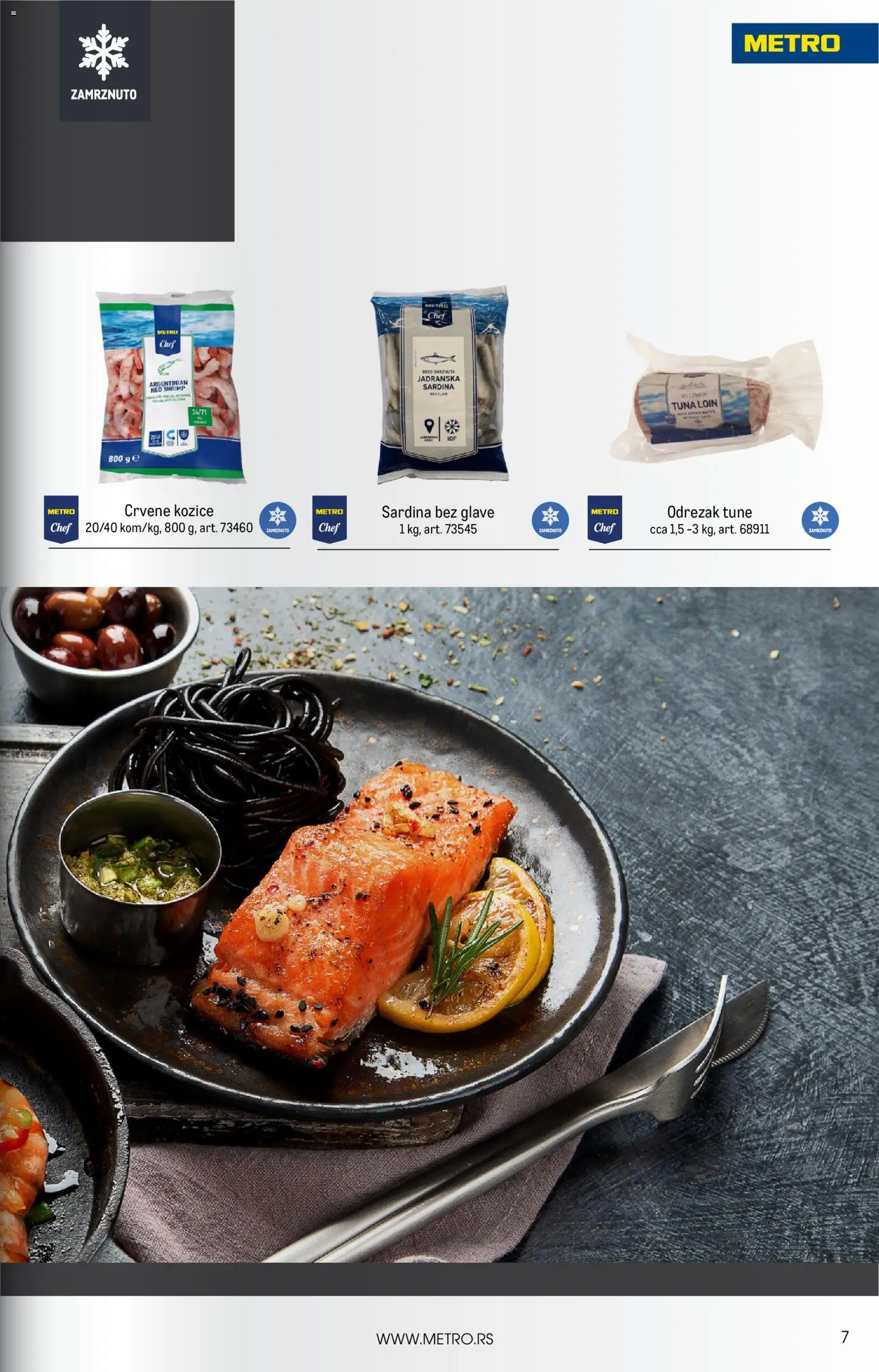 Metro katalog - važi od 01.09.2026 | Strana: 7 | Proizvode: Tuna, Odrezak, Sardina