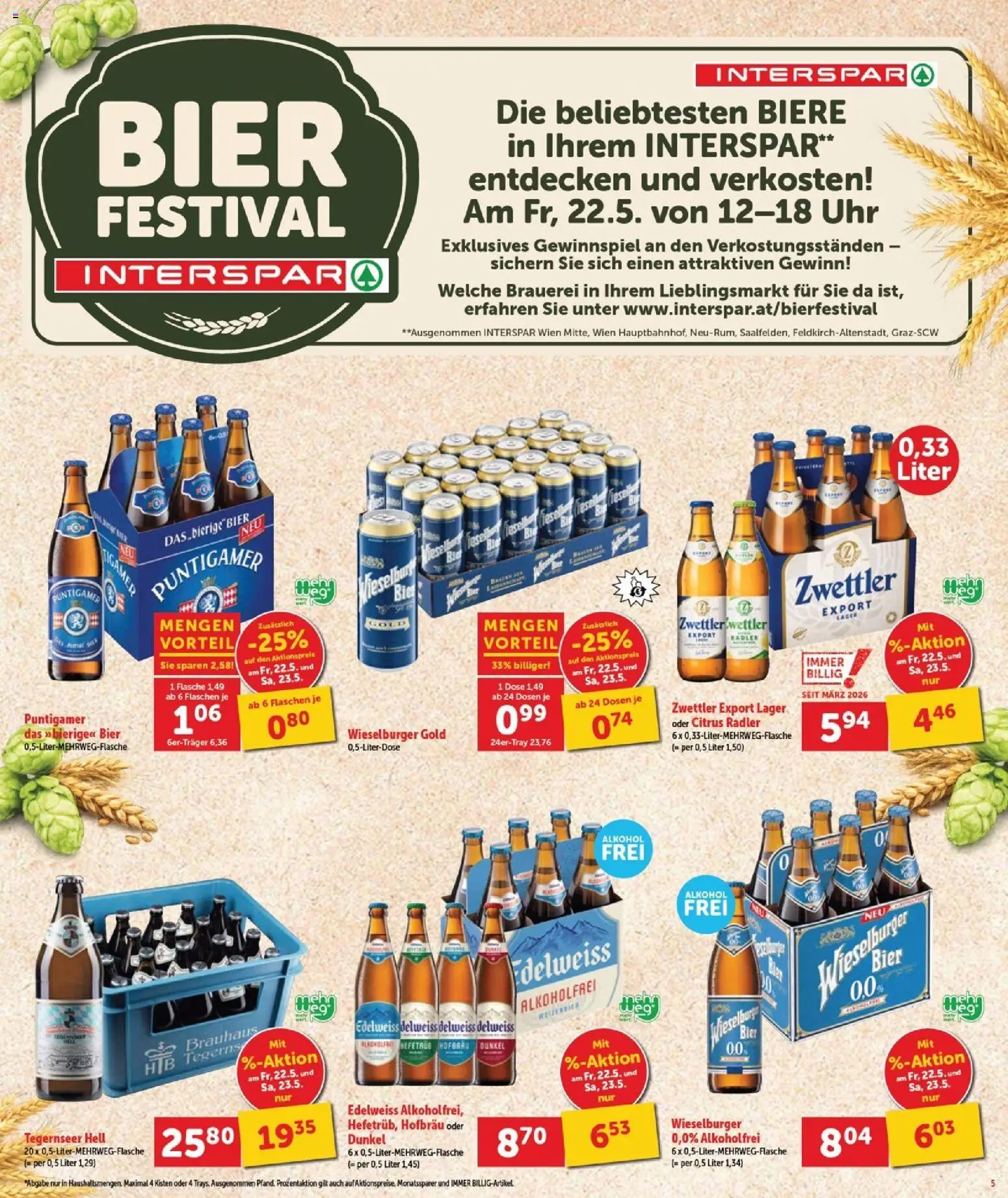 Interspar Flugblatt - Burgenland Nord gültig ab 21.05.2026 | Seite: 6 | Produkte: Uhr, Bad, Bier