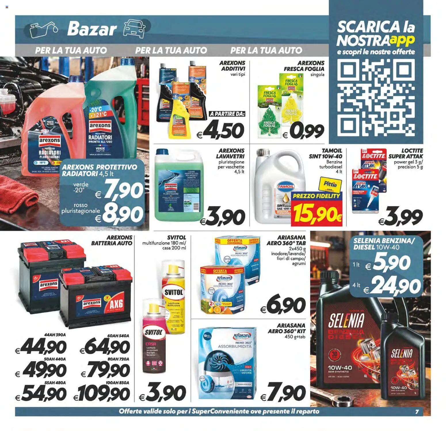 Volantino SuperConveniente del 23/10/2026 | Pagina: 31 | Prodotti: Agrumi, Fiori, Batteria, Vaschette