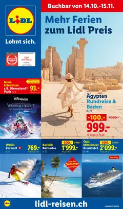 Lidl aktionen Oktober/November Reise-Highlights ab 14.10.2026 gültig