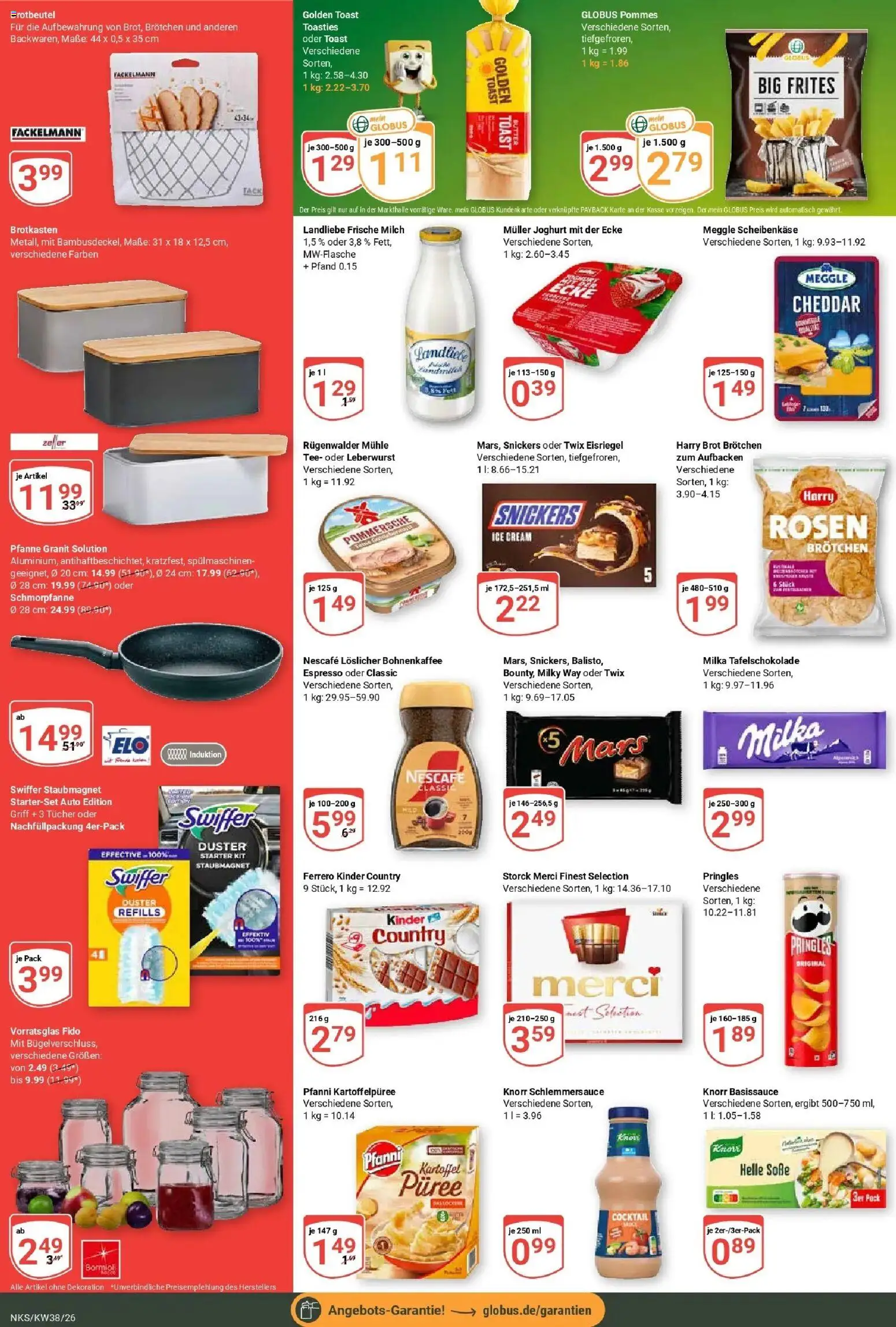 Globus Prospekt Neunkirchen (ab 14.09.2026) » Angebote online | Seite: 2 | Produkte: Nescafe, Milch, Joghurt, Twix