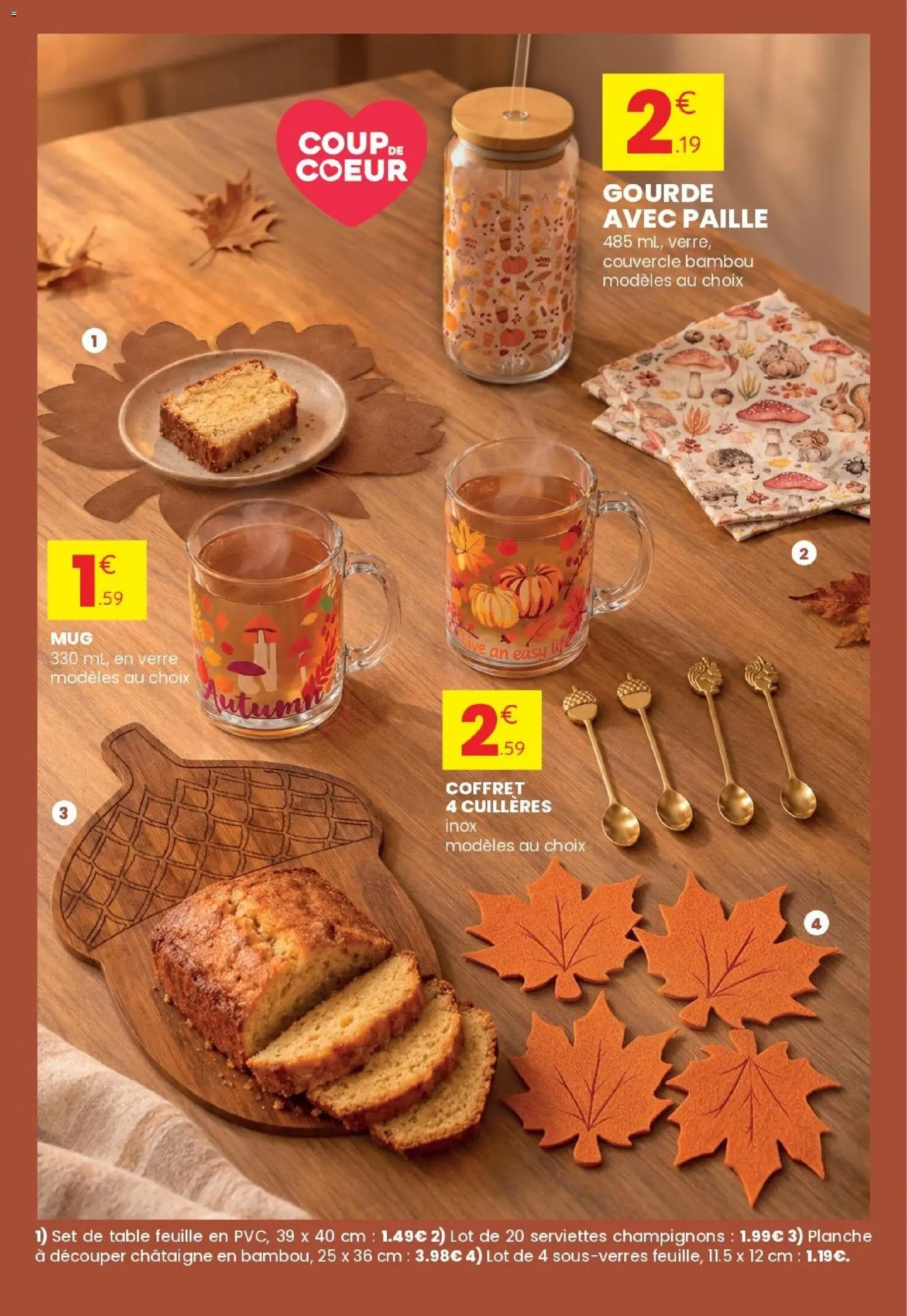 {H1} | Page: 2 | Produits: Planche à découper, Champignons, Table, Châtaigne