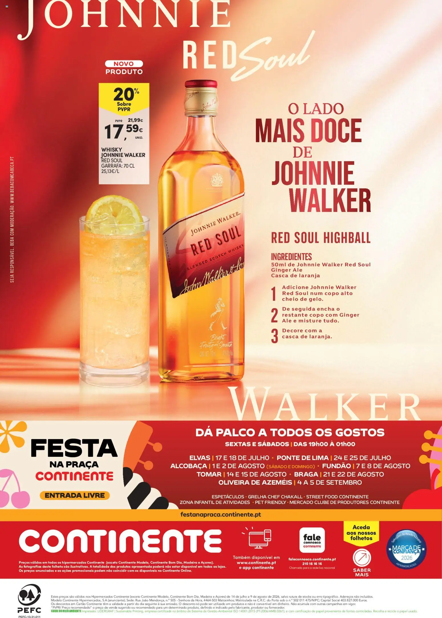 Continente - Cocktails │ válido de 14/07/2026 | Página: 32 | Produtos: Whisky