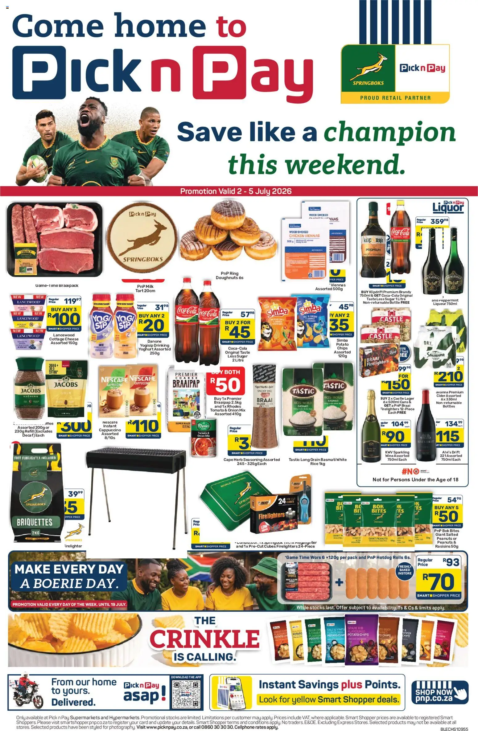 New Pick n Pay catalogue – valid from 02/07/2026 | Page: 1 | Products: Chutney, Yoghurt, Milk, Seasoning