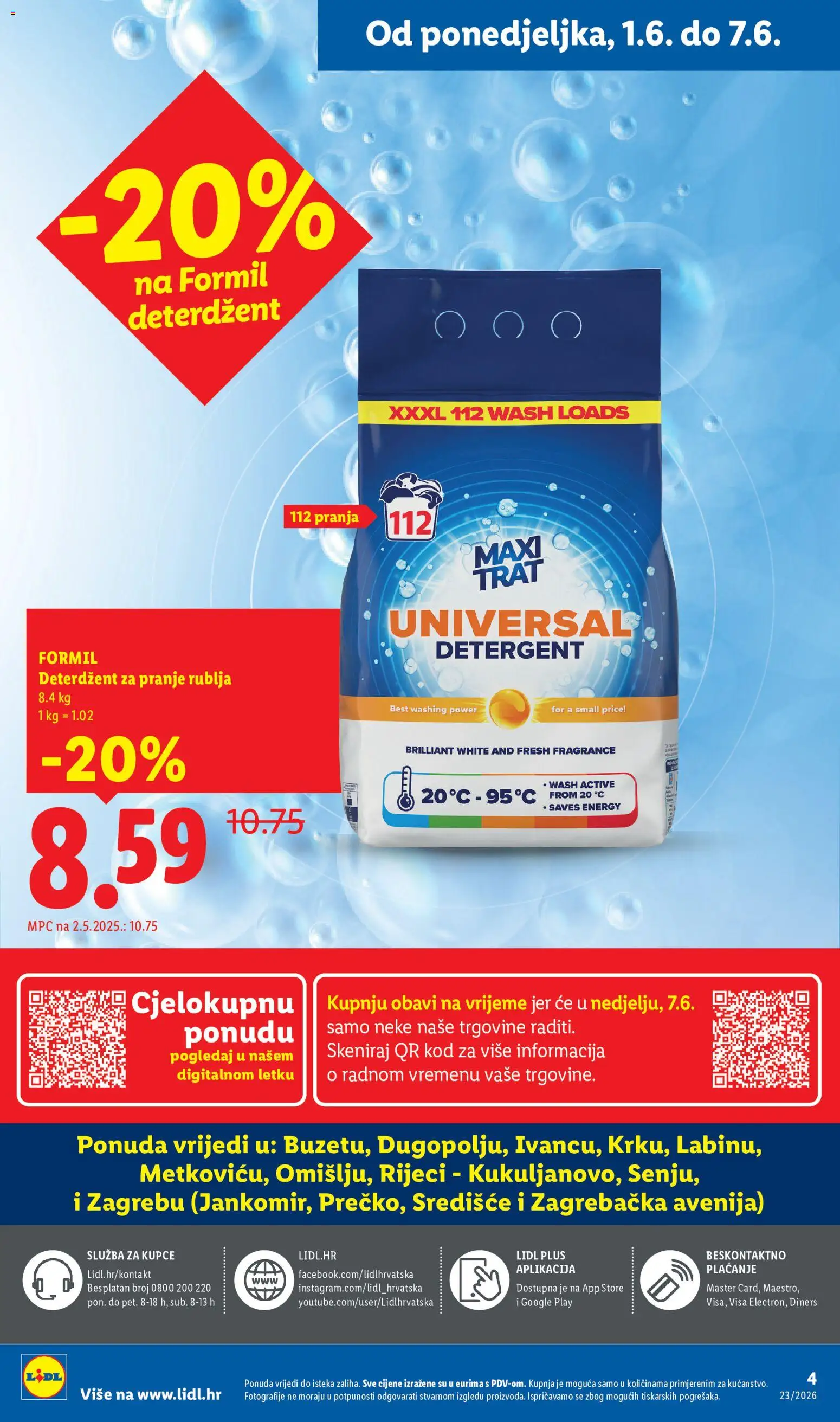 Lidl katalog | vrijedi od 01.06.2026 | Stranica: 4 | Proizvodi: Deterdžent za pranje rublja, Deterdžent