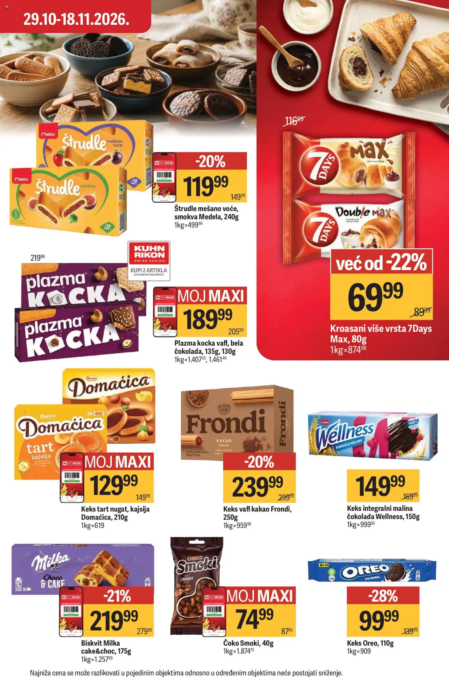 Maxi katalog - važi od 29.10.2026 | Strana: 33 | Proizvode: Voće, Kakao, Keks, Vafl