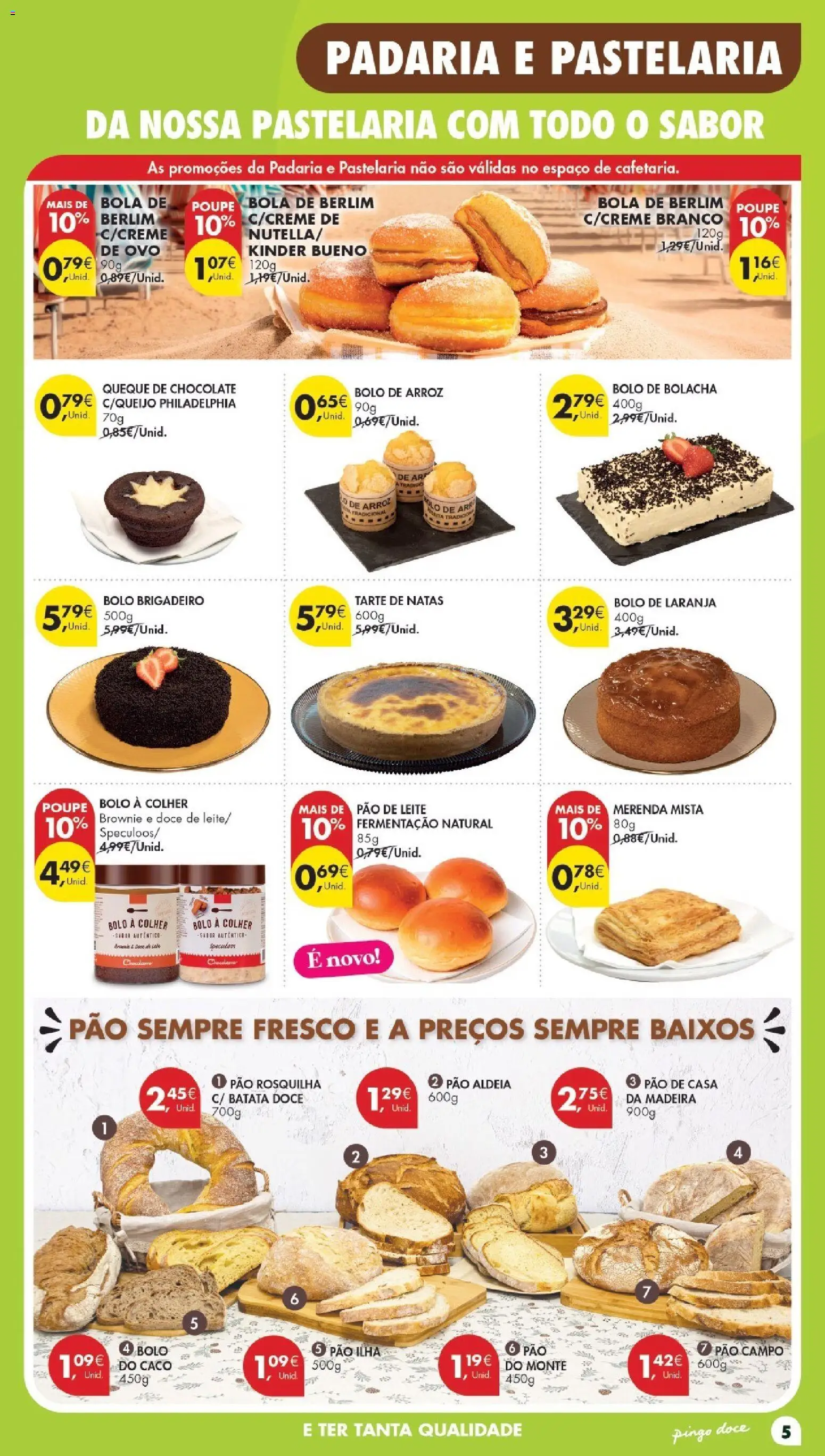Pingo Doce Poupe Esta Semana Madeira │ válido de 11/08/2026 | Página: 5 | Produtos: Pão, Chocolate, Tarte, Arroz