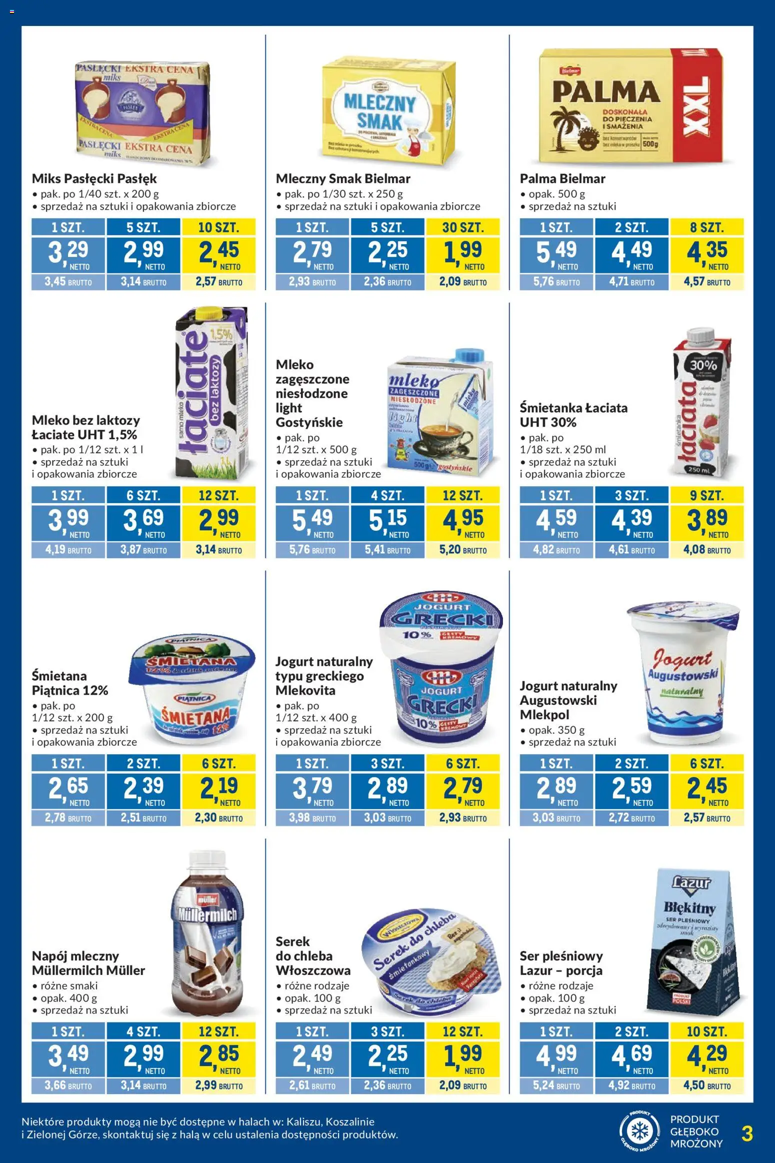 Makro gazetka - Kupujesz więcej płacisz mniej od 01.09.2026 | Strona: 3 | Produkty: Jogurt grecki, Mleko bez laktozy, Mleka, Jogurt