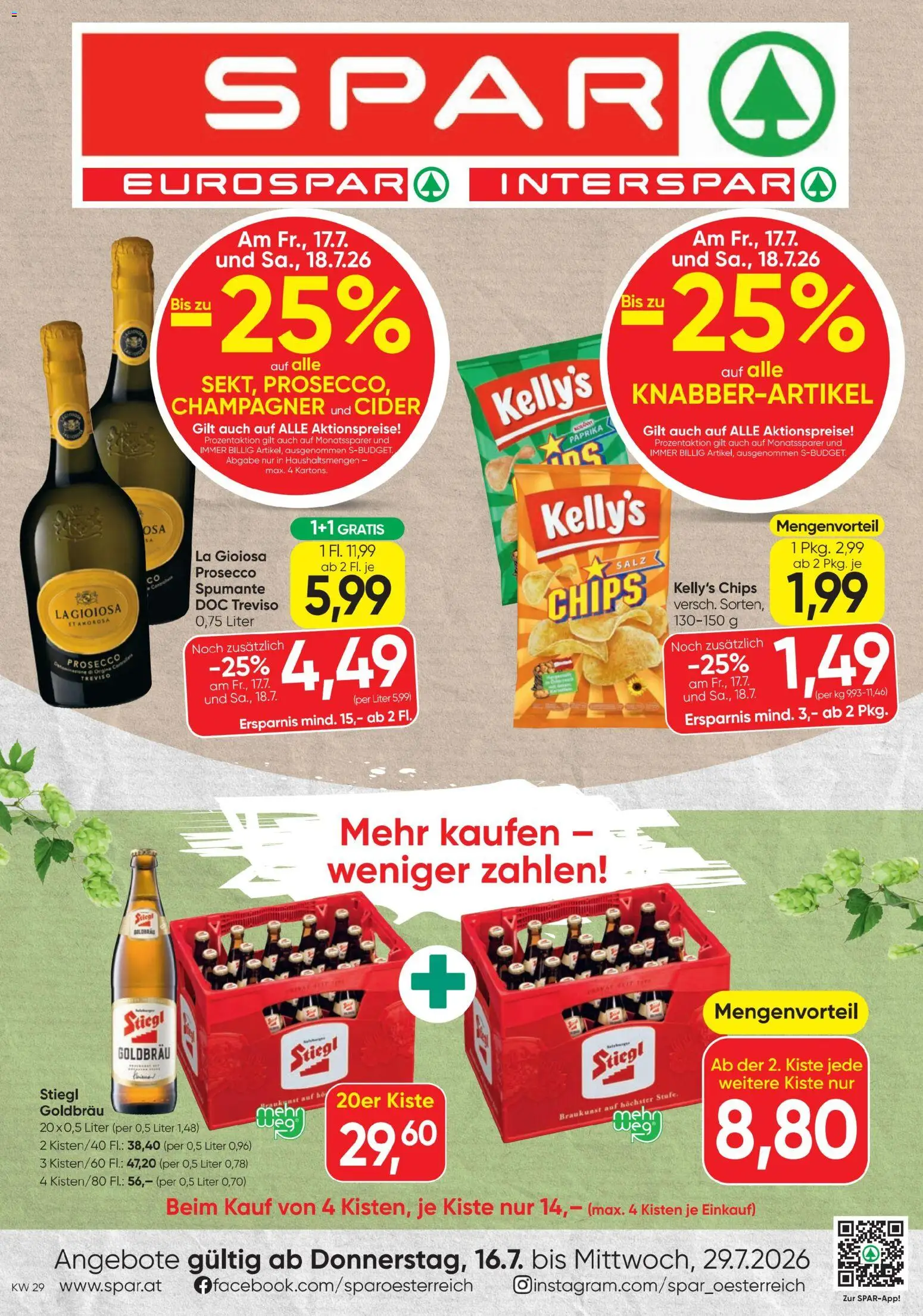 Spar - Flugblatt (16.07.2026) ✳️ Angebote und Prospekt catalogue cover
